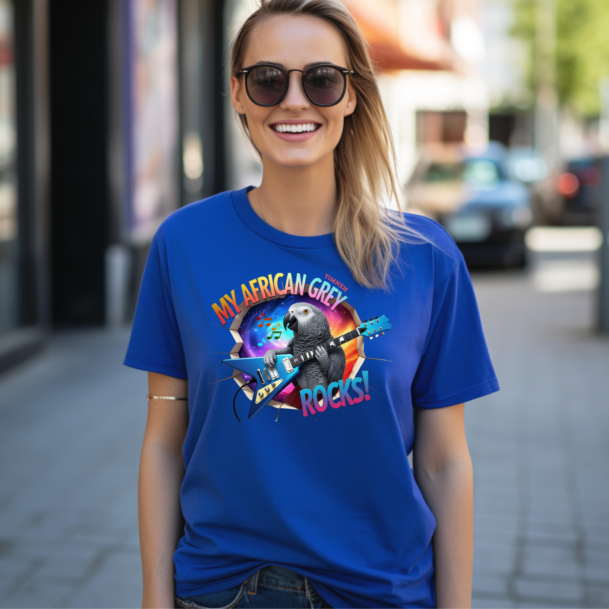 African Grey Timneh Rocks T-Shirt