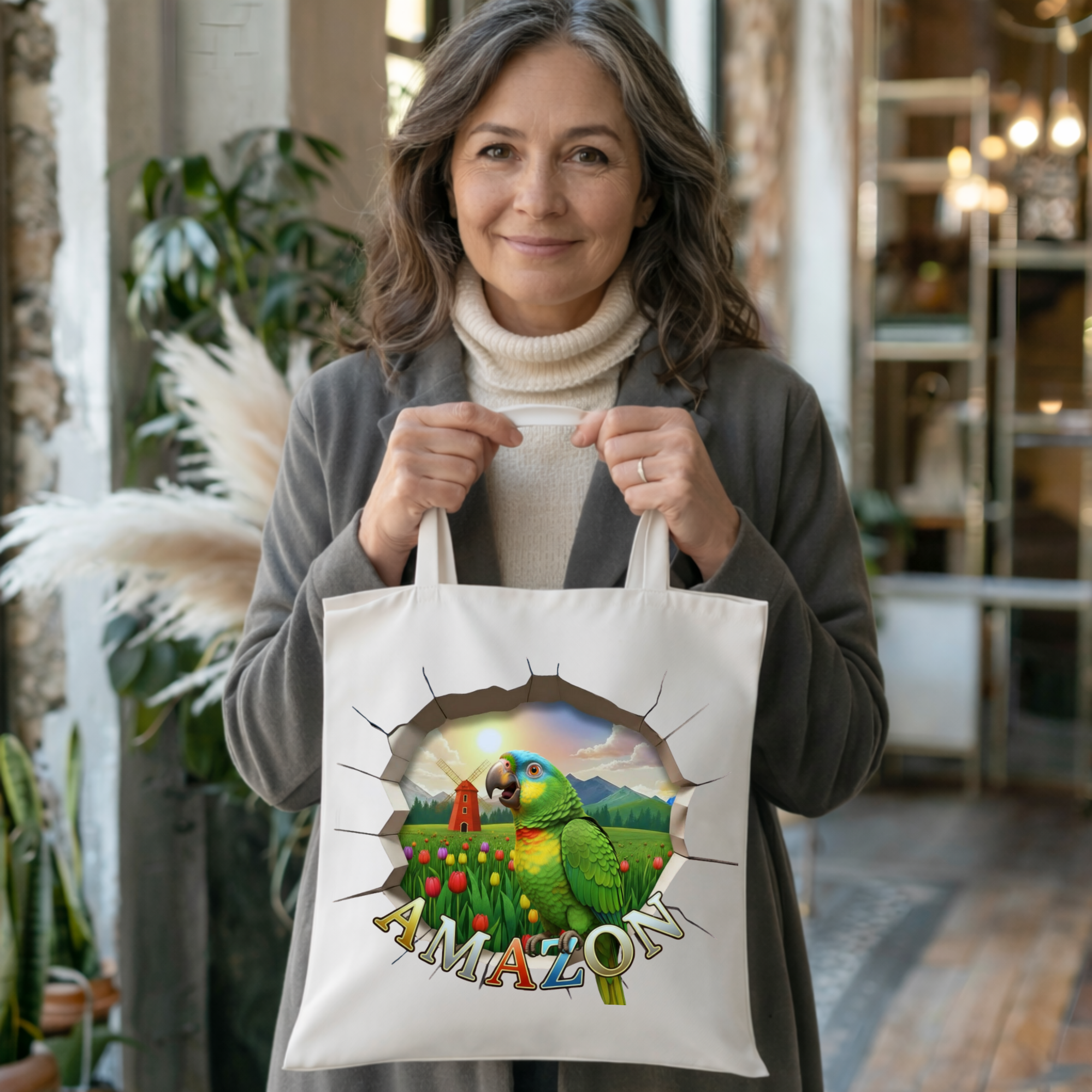 Amazon Nature Scene Tote Bag