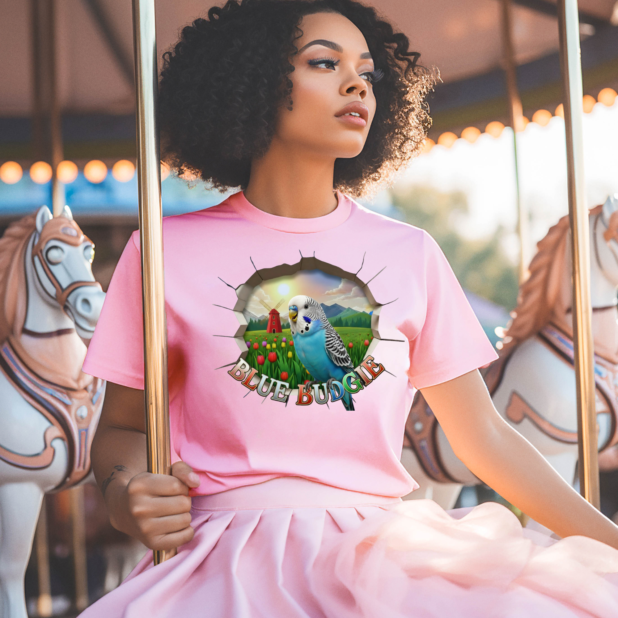 Blue Budgie Breakthrough T-Shirt