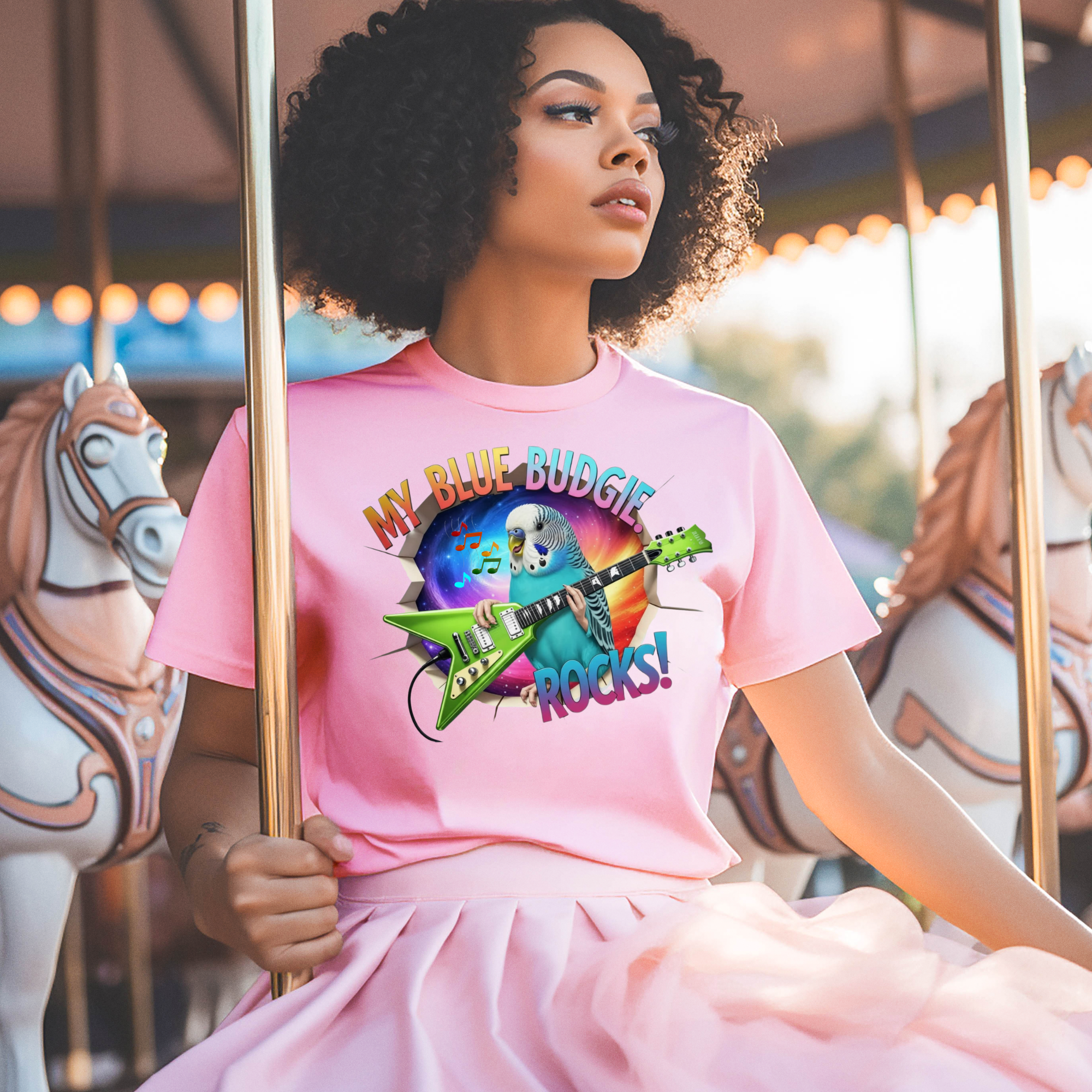My Blue Budgie Rocks T-Shirt
