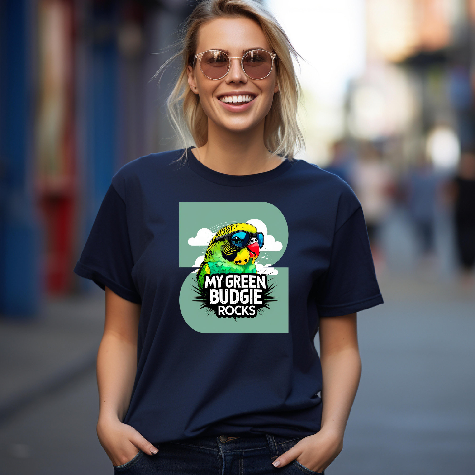 My Green Budgie Rocks T-Shirt