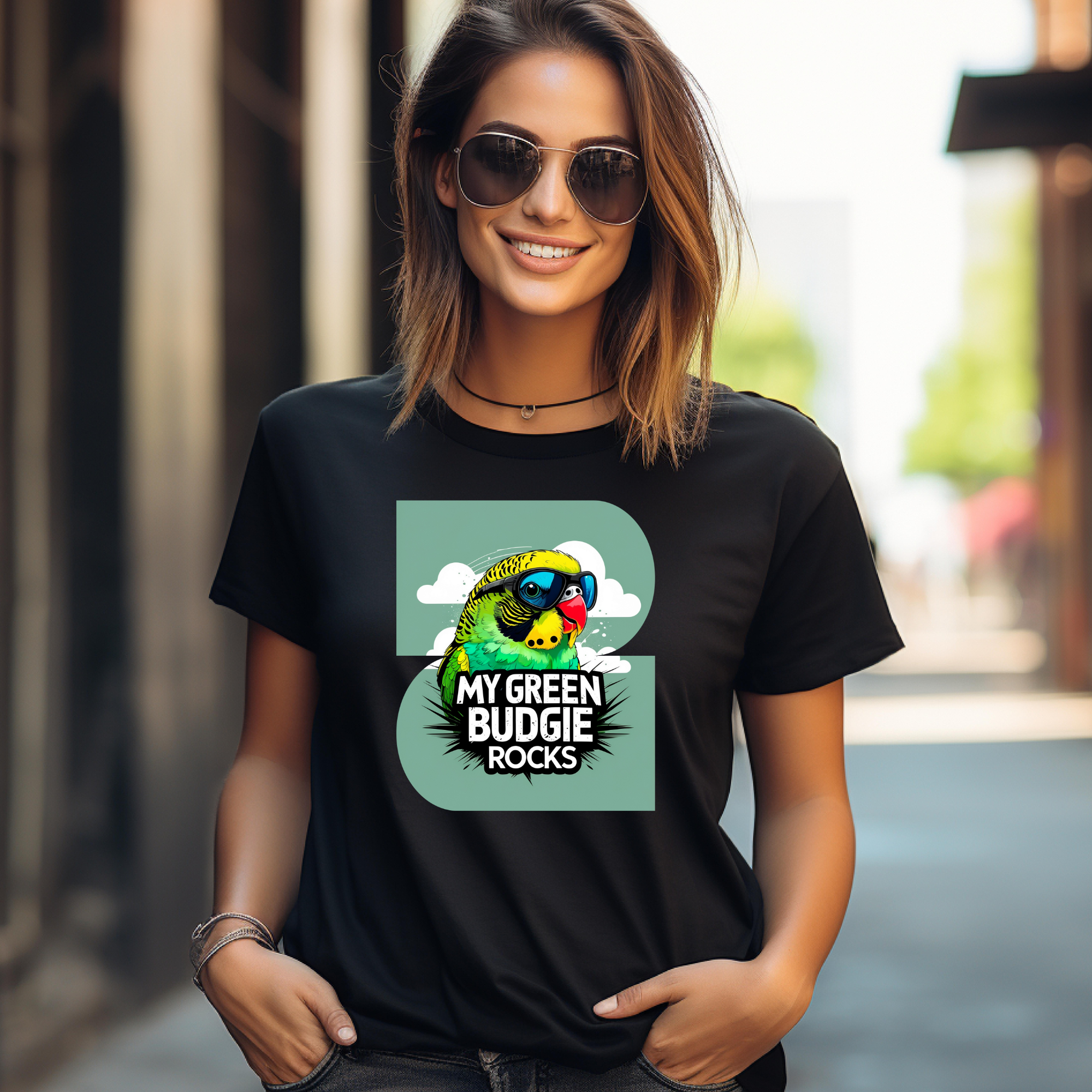 My Green Budgie Rocks T-Shirt
