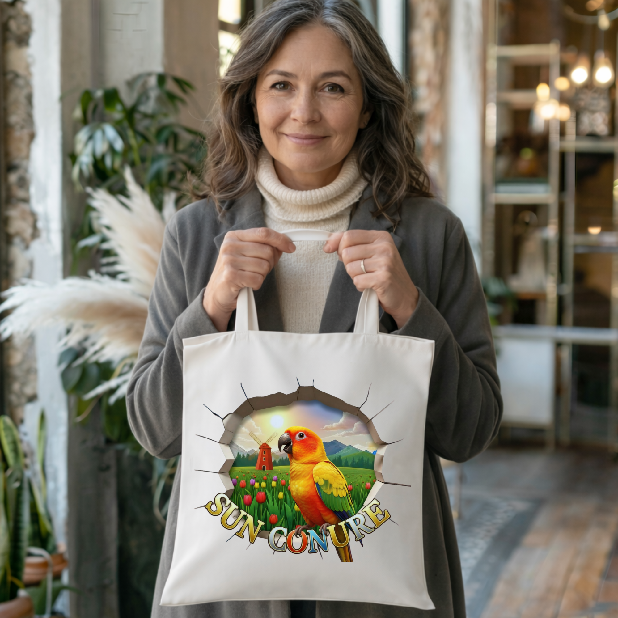 Sun Conure Breakthrough Tote Bag