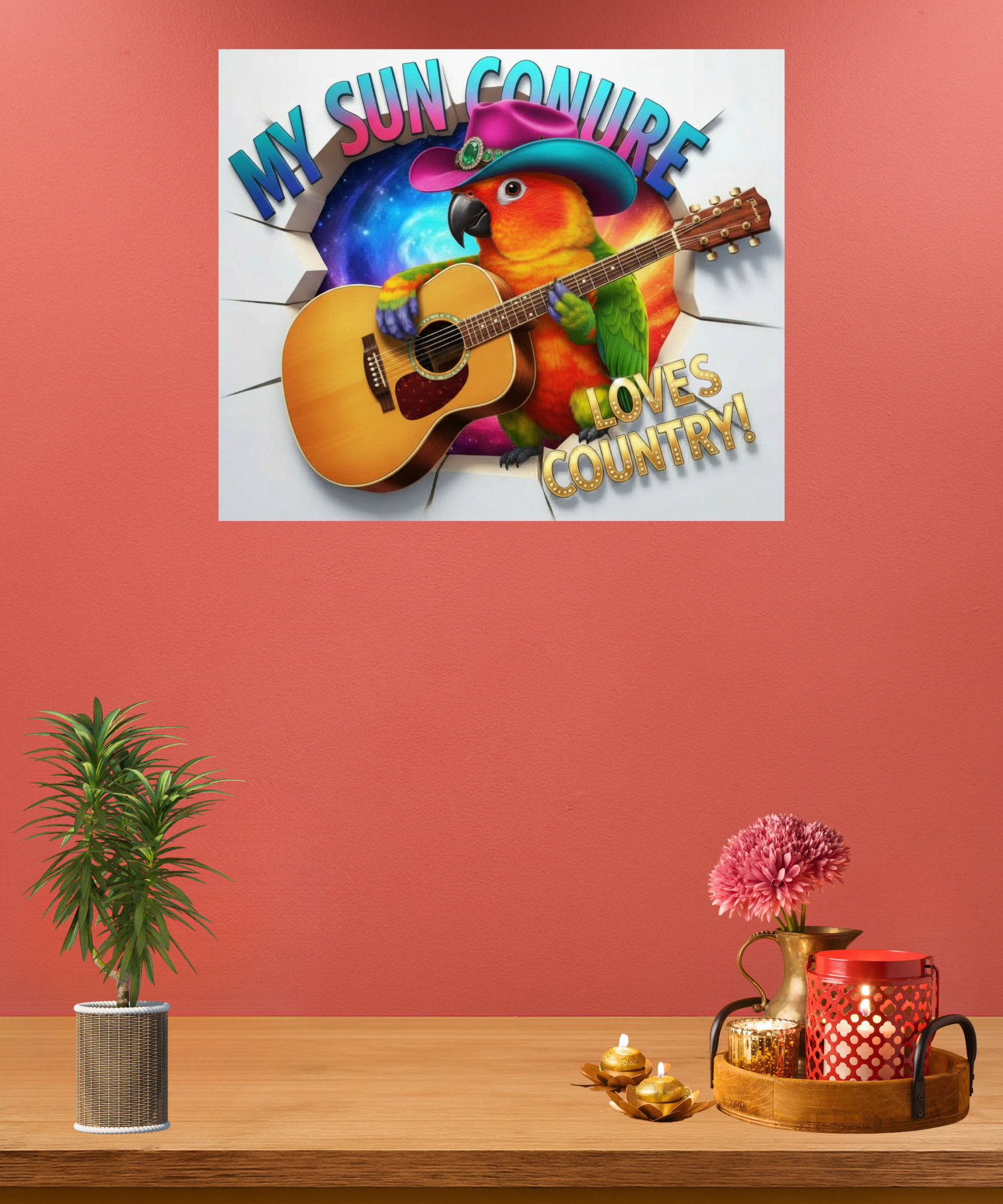 Sun Conure Breakthrough Wall-Hanging