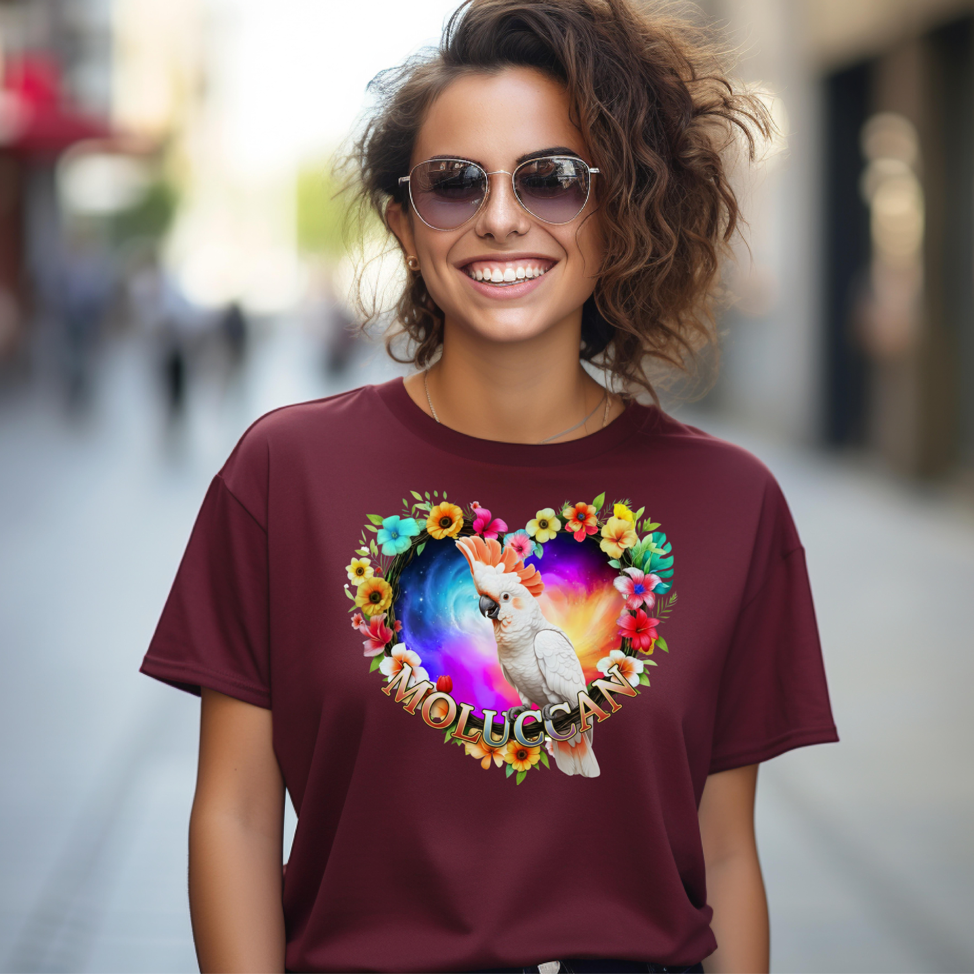Moluccan Flower Heart T-Shirt