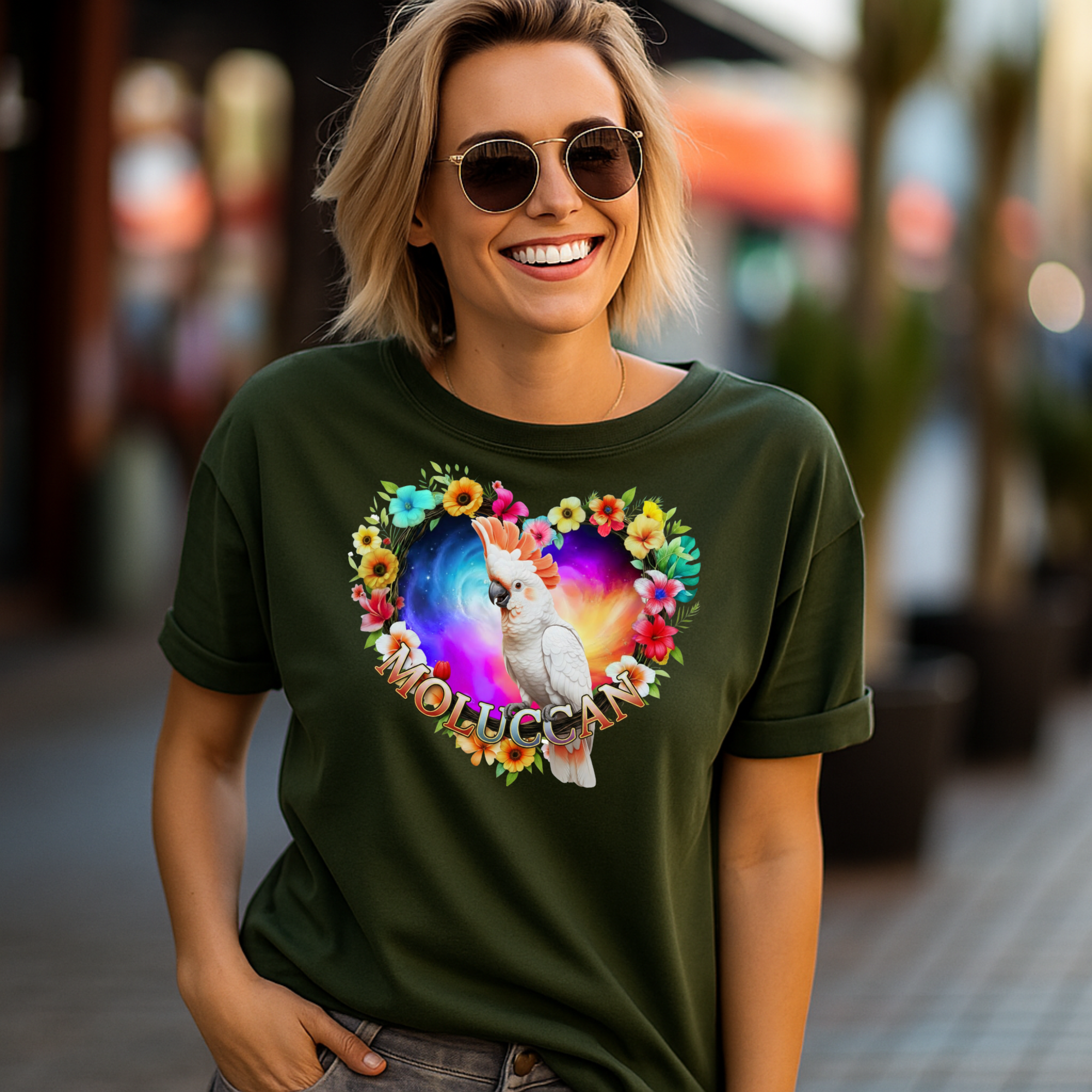 Moluccan Flower Heart T-Shirt