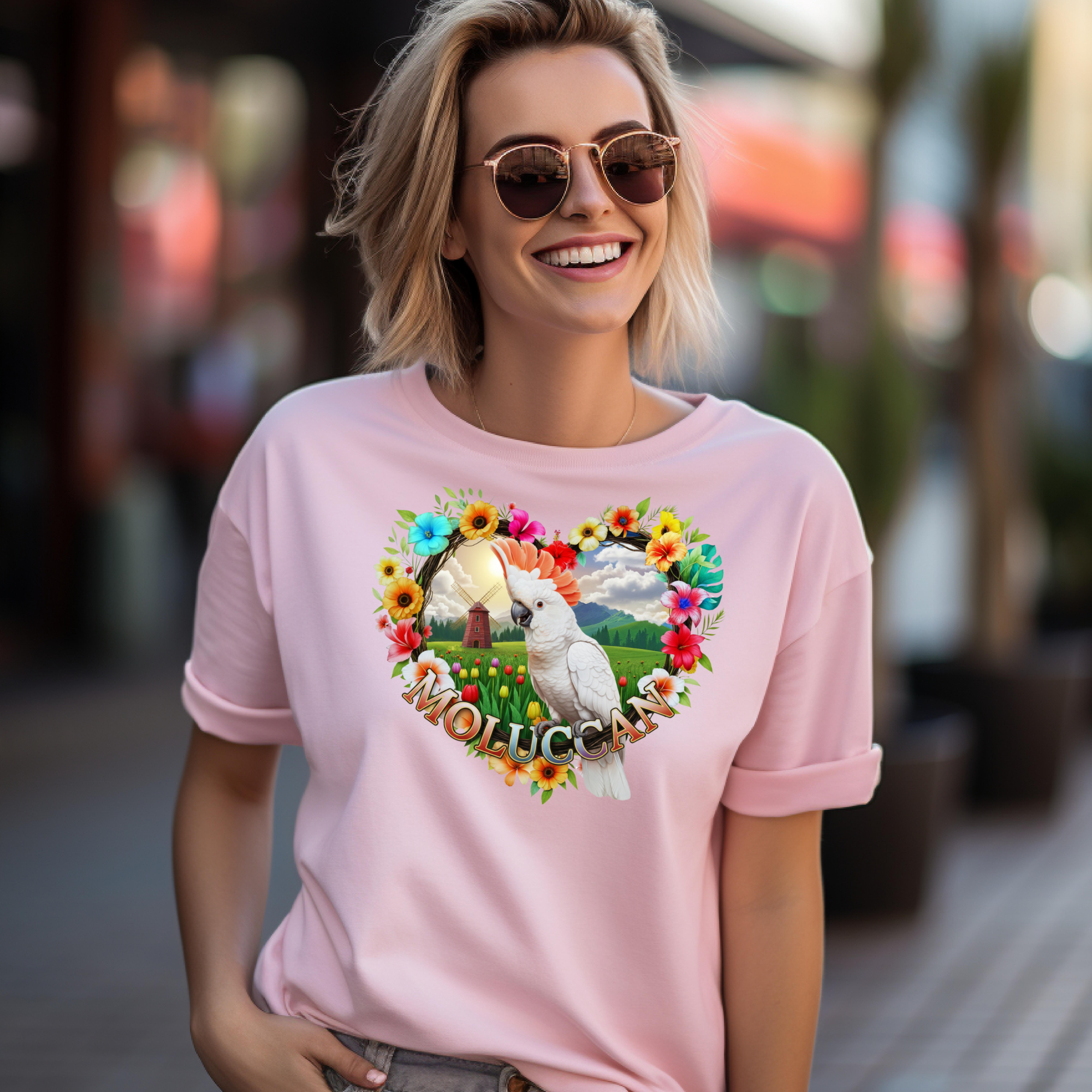 Moluccan Floral Heart T-Shirt