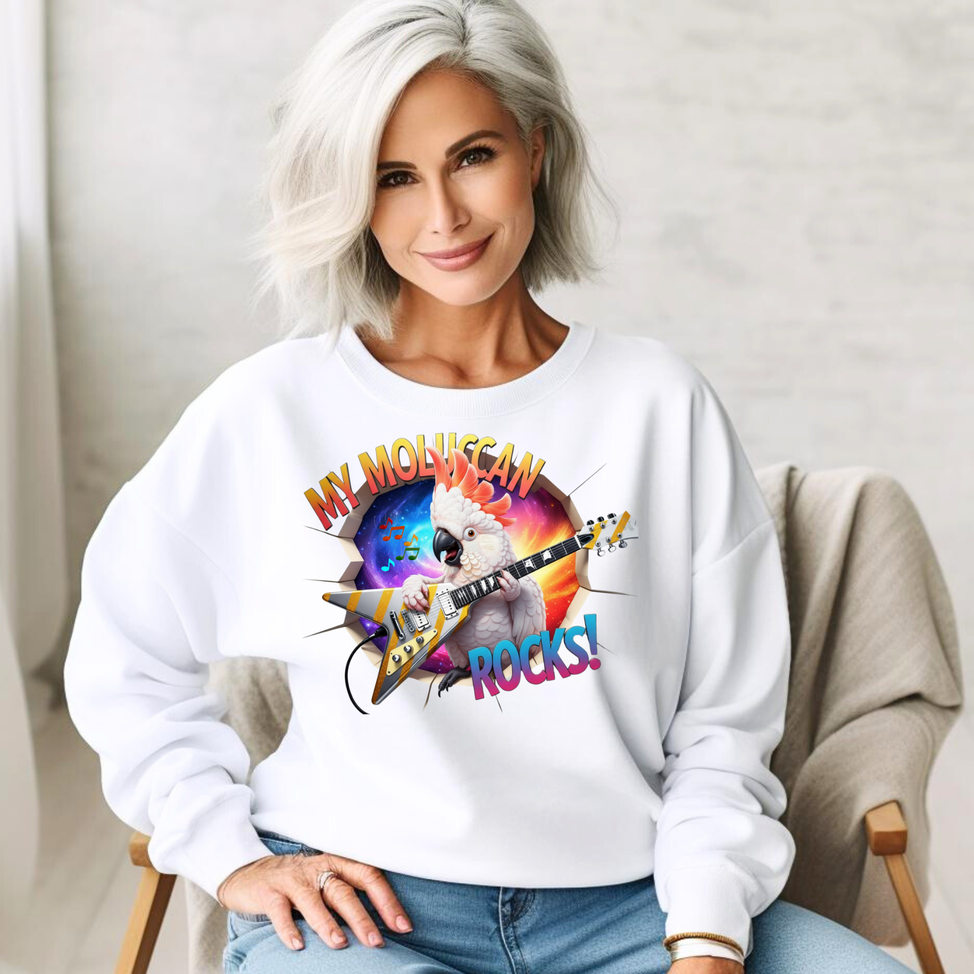 Moluccan Cockatoo Breakthrough Sweatshirt