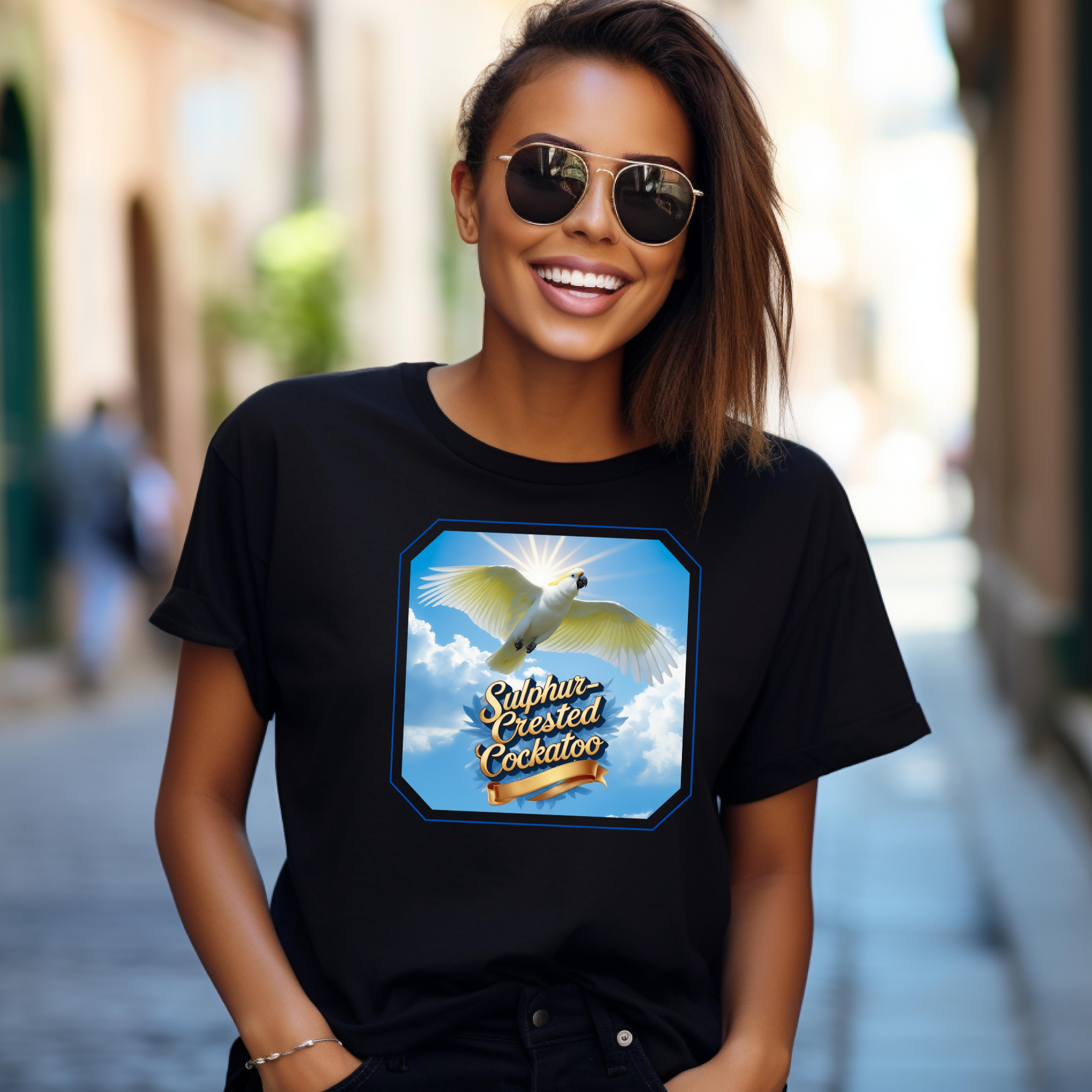 Sky Sulphur Crested Cockatoo T-Shirt