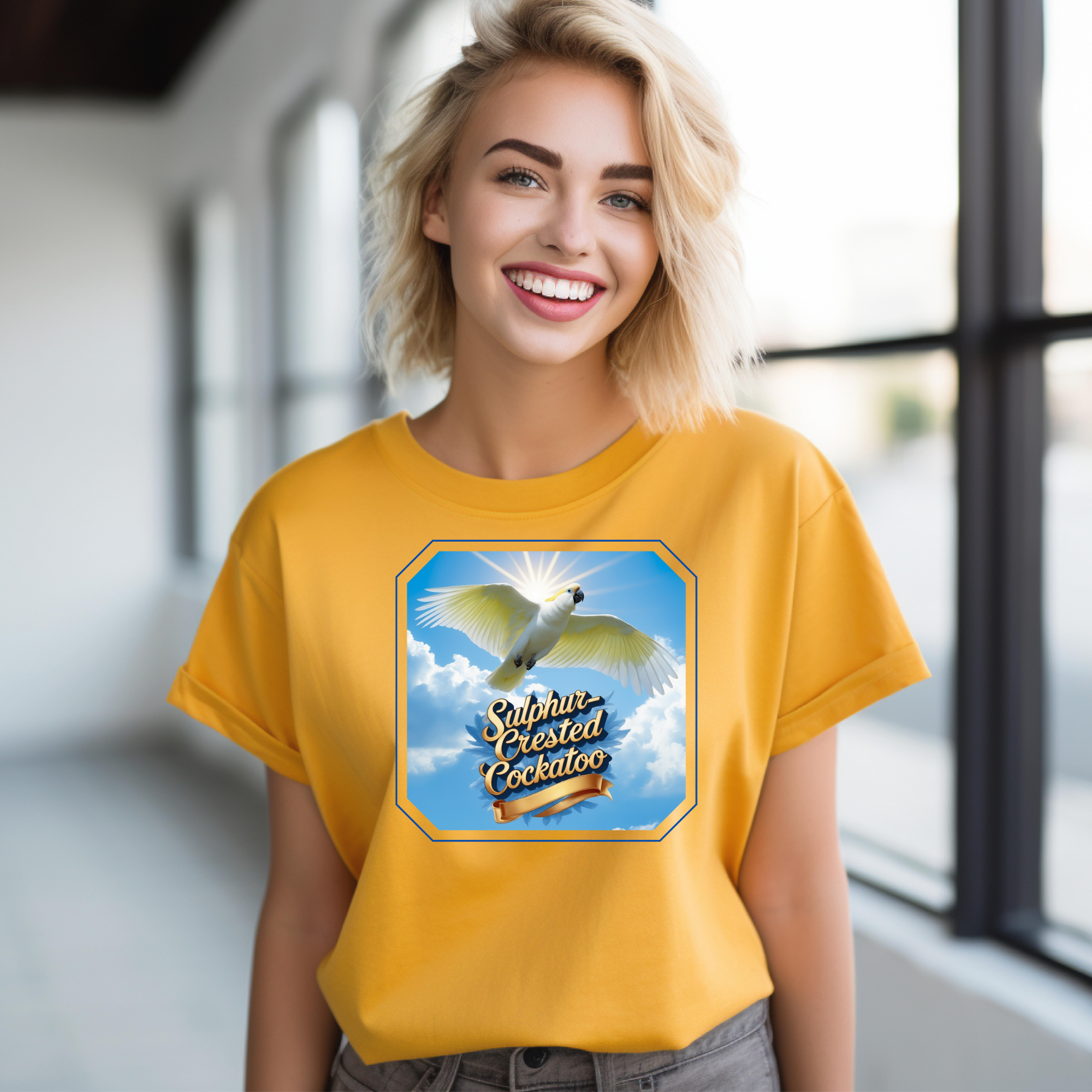 Sky Sulphur Crested Cockatoo T-Shirt