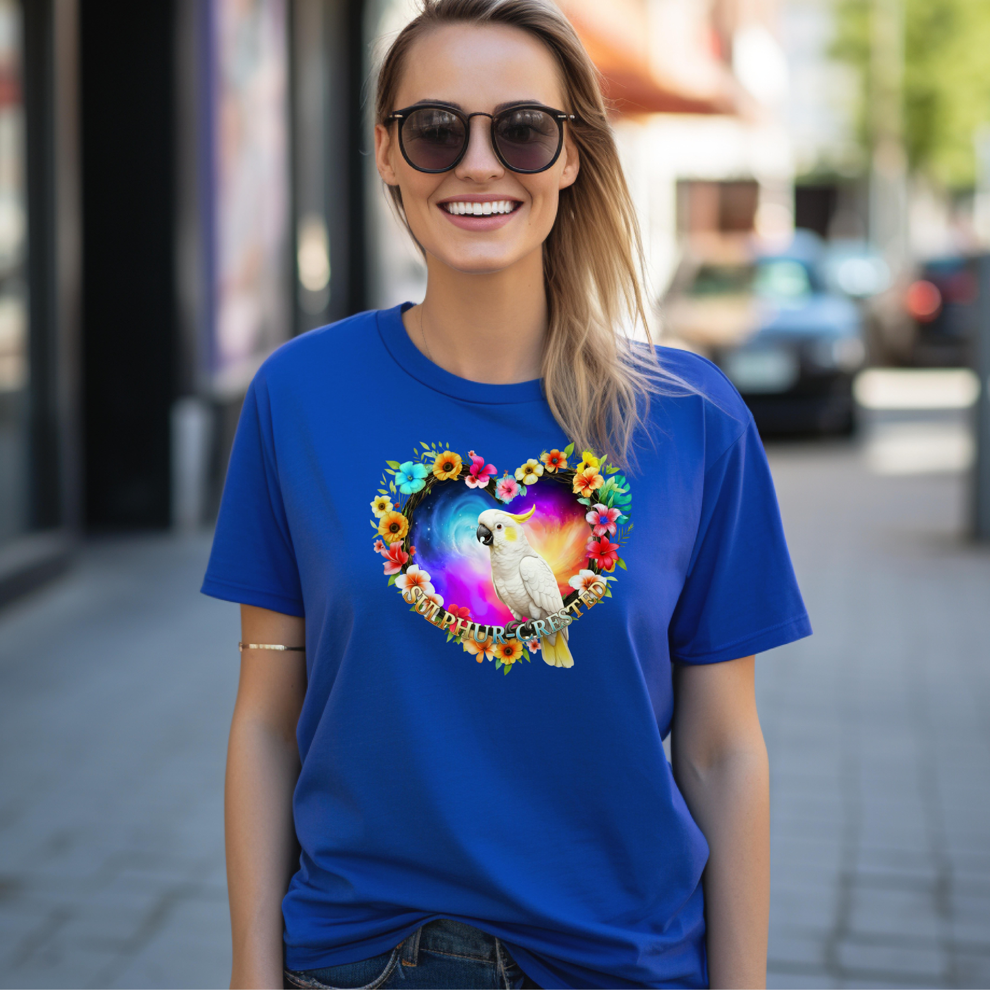 Sulphur Crested Flower Heart T-Shirt