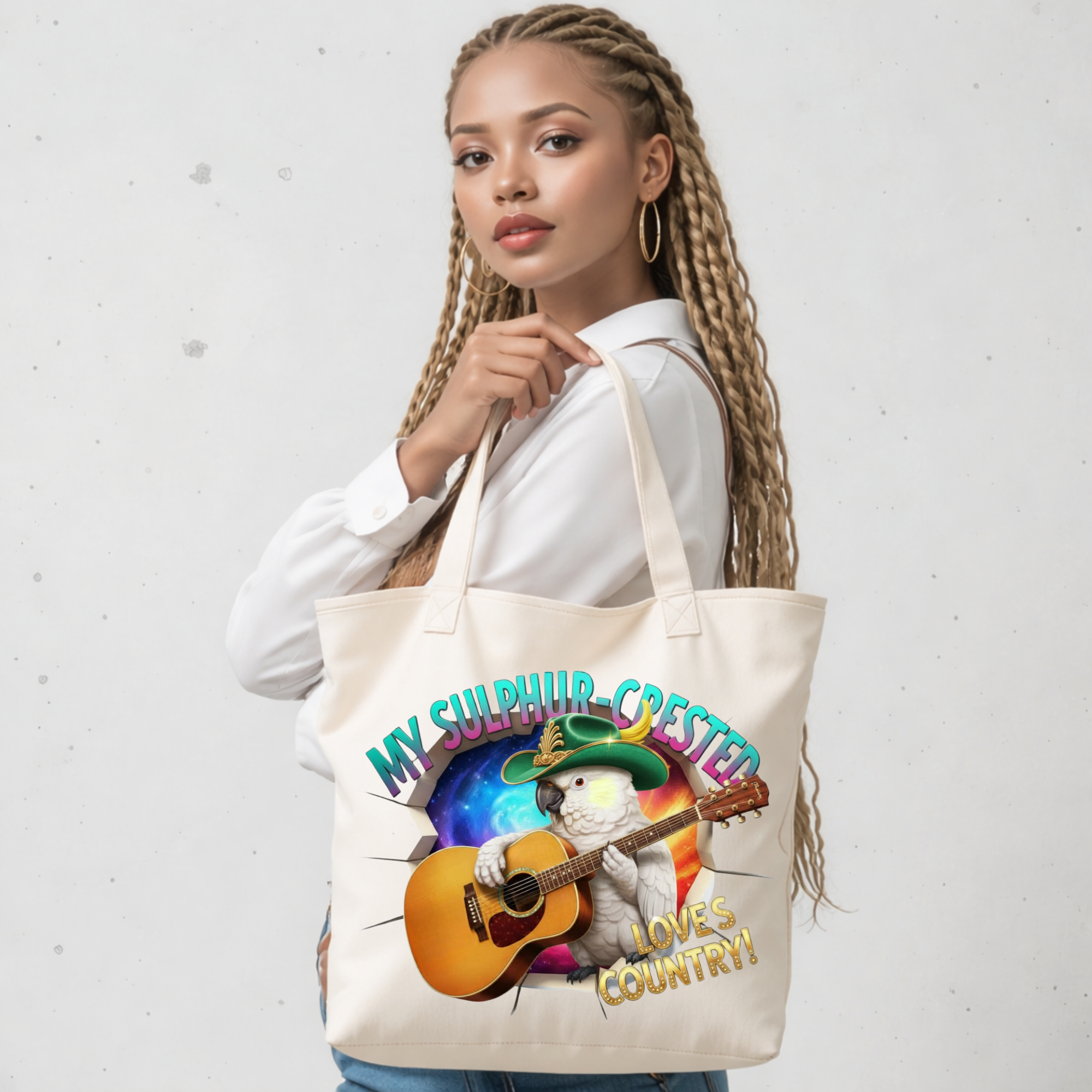 Sulphur Crested Loves Country Tote Bag