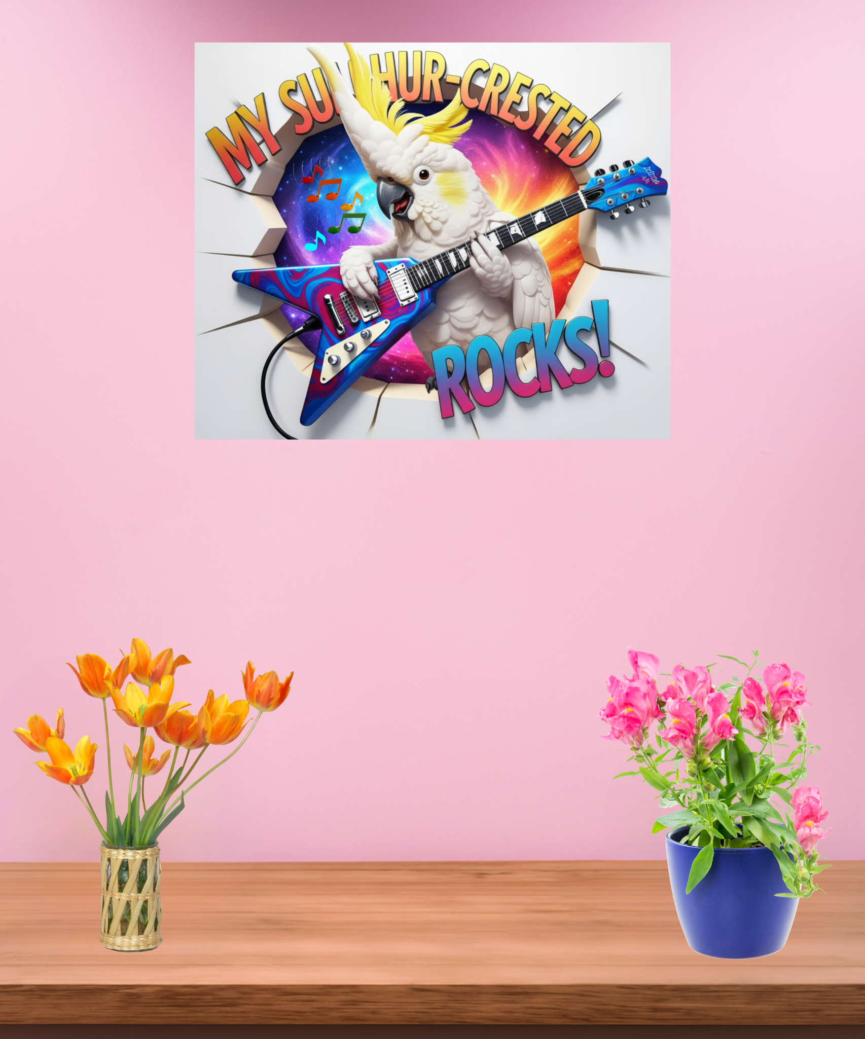 Sulphur-Crested Cockatoo Breakthrough Wall-Hanging