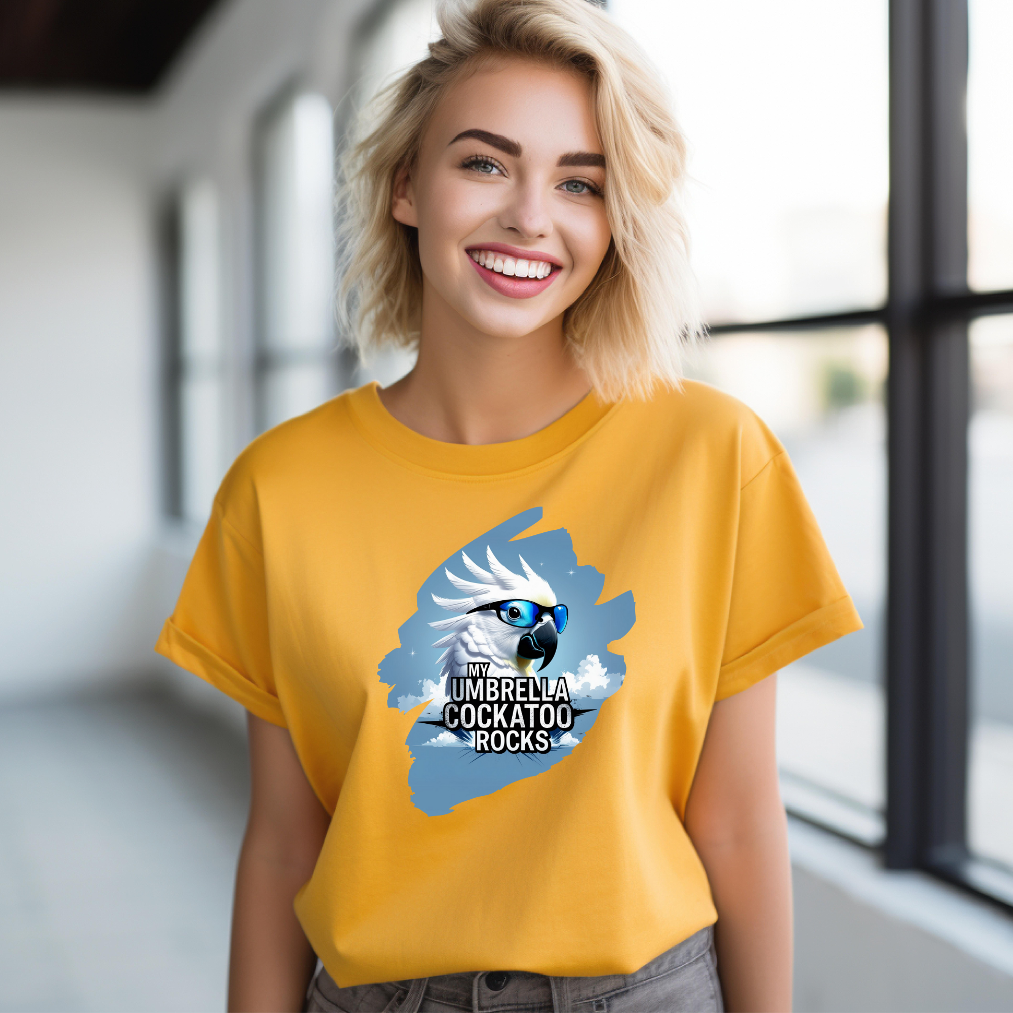 Umbrella Cockatoo Rocks T-Shirt