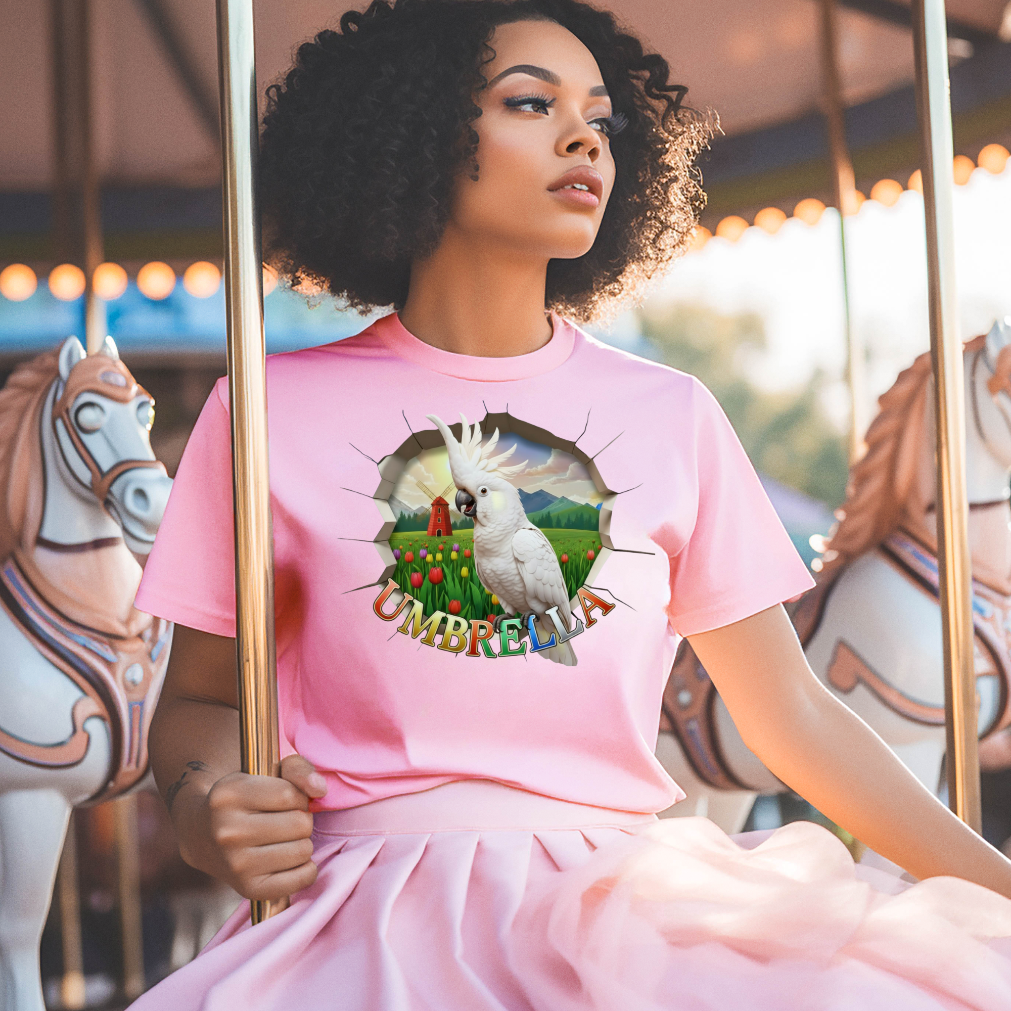 Umbrella Nature Scene T-Shirt
