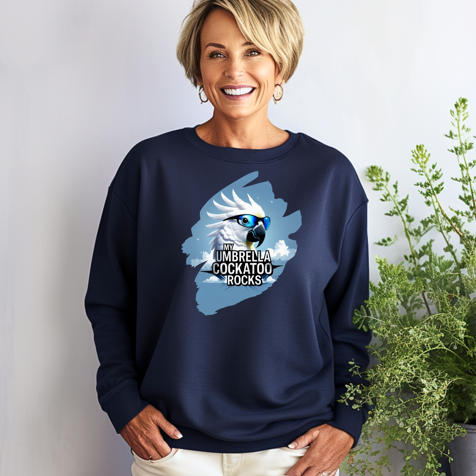 Umbrella Cockatoo Rocks Sweatshirt