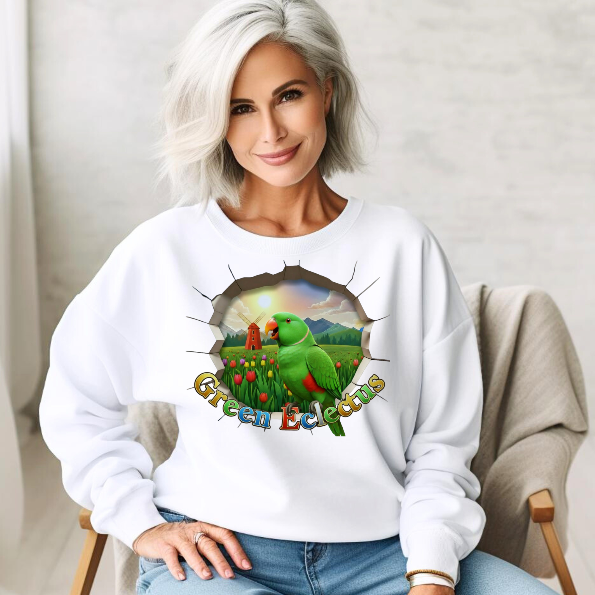 Green Eclectus Breakthrough Sweatshirt