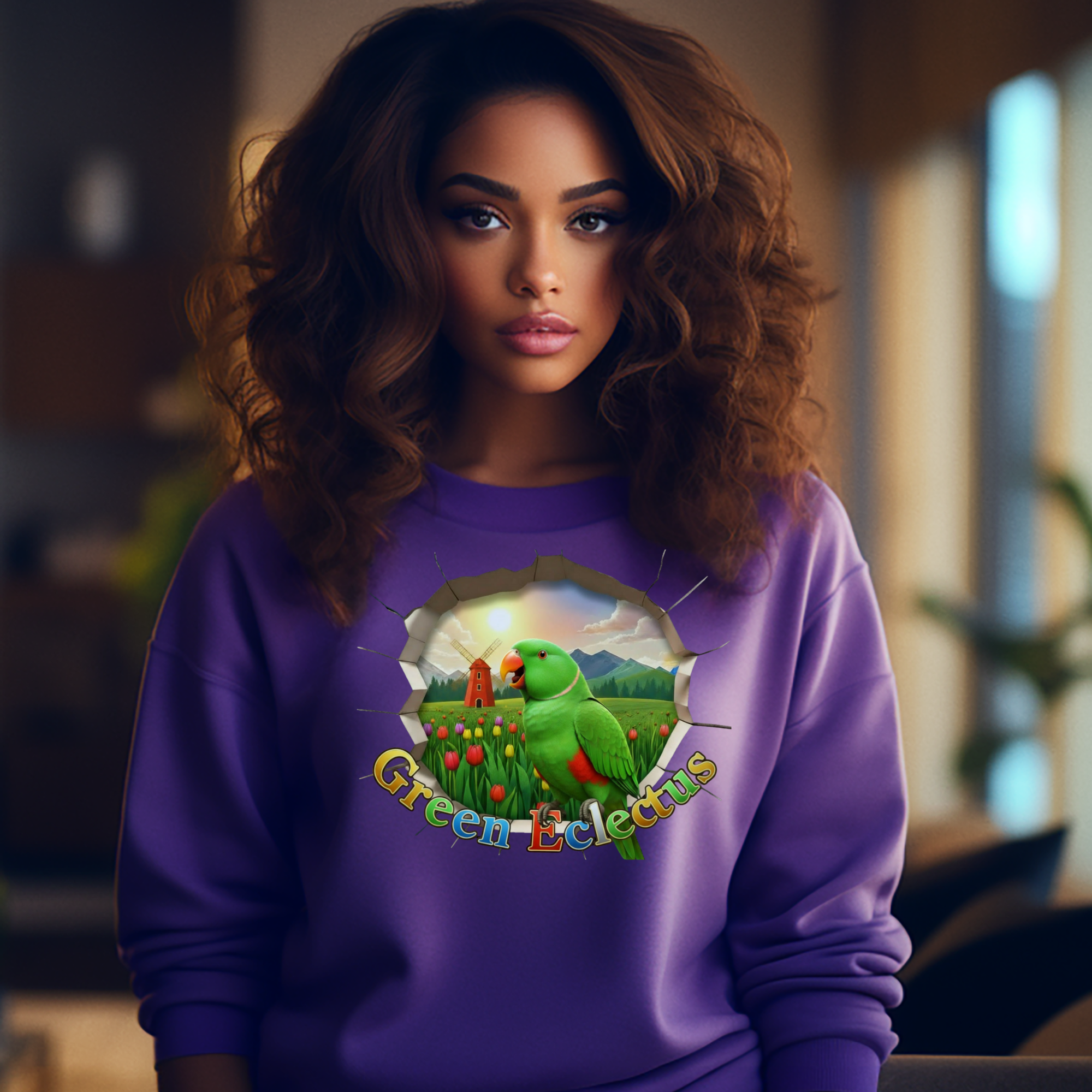 Green Eclectus Breakthrough Sweatshirt