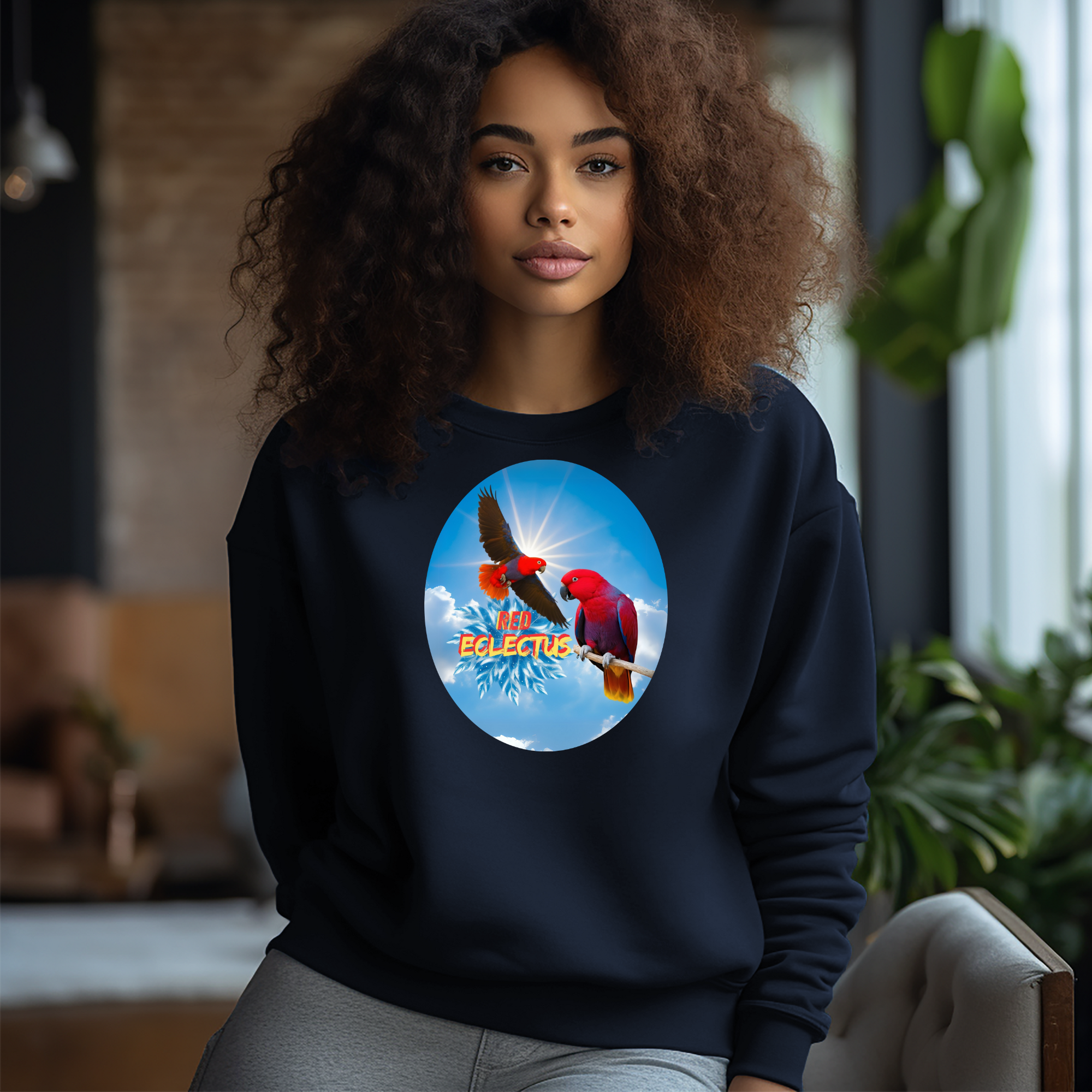 Red Eclectus Sweatshirt