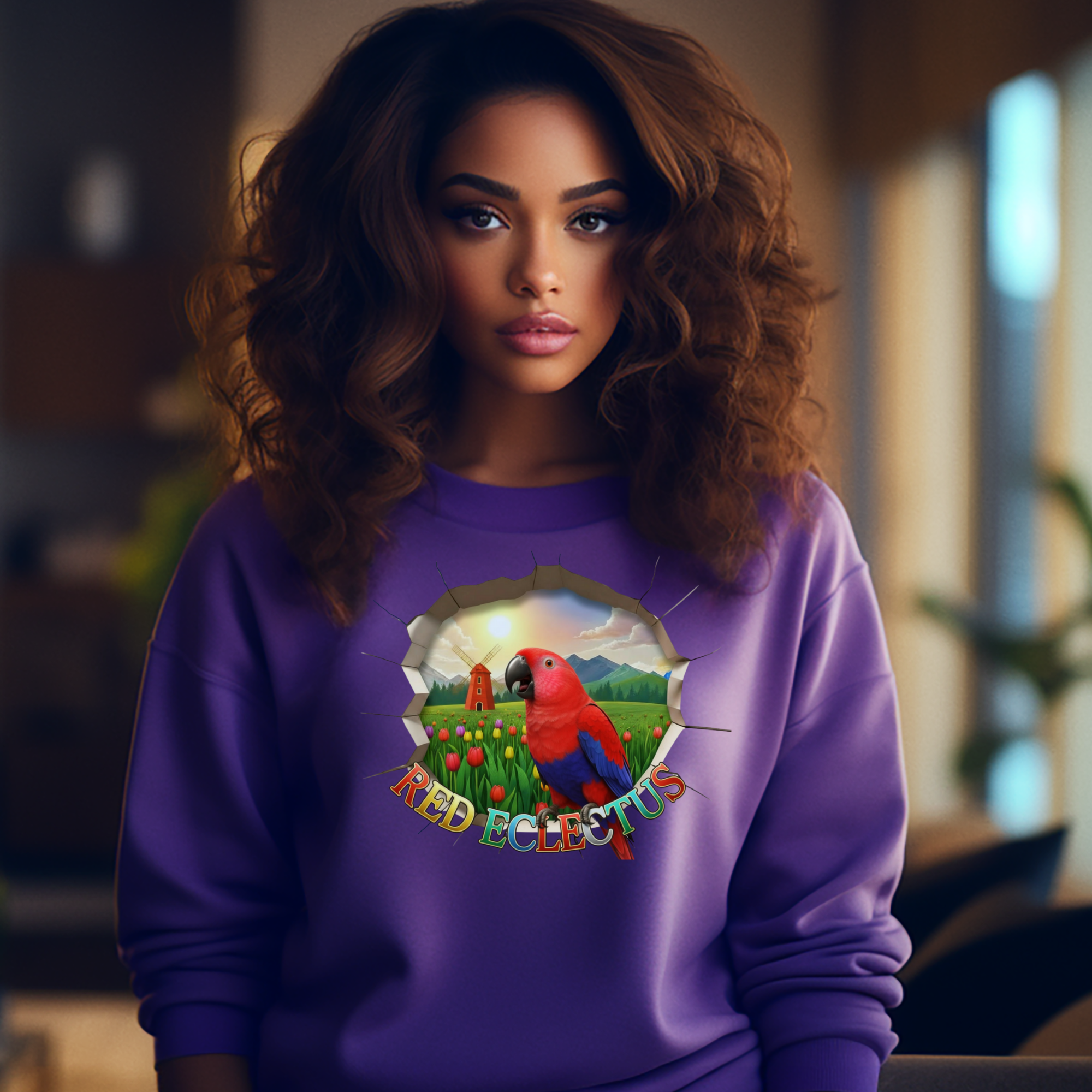 Red Eclectus Breakthrough Sweatshirt