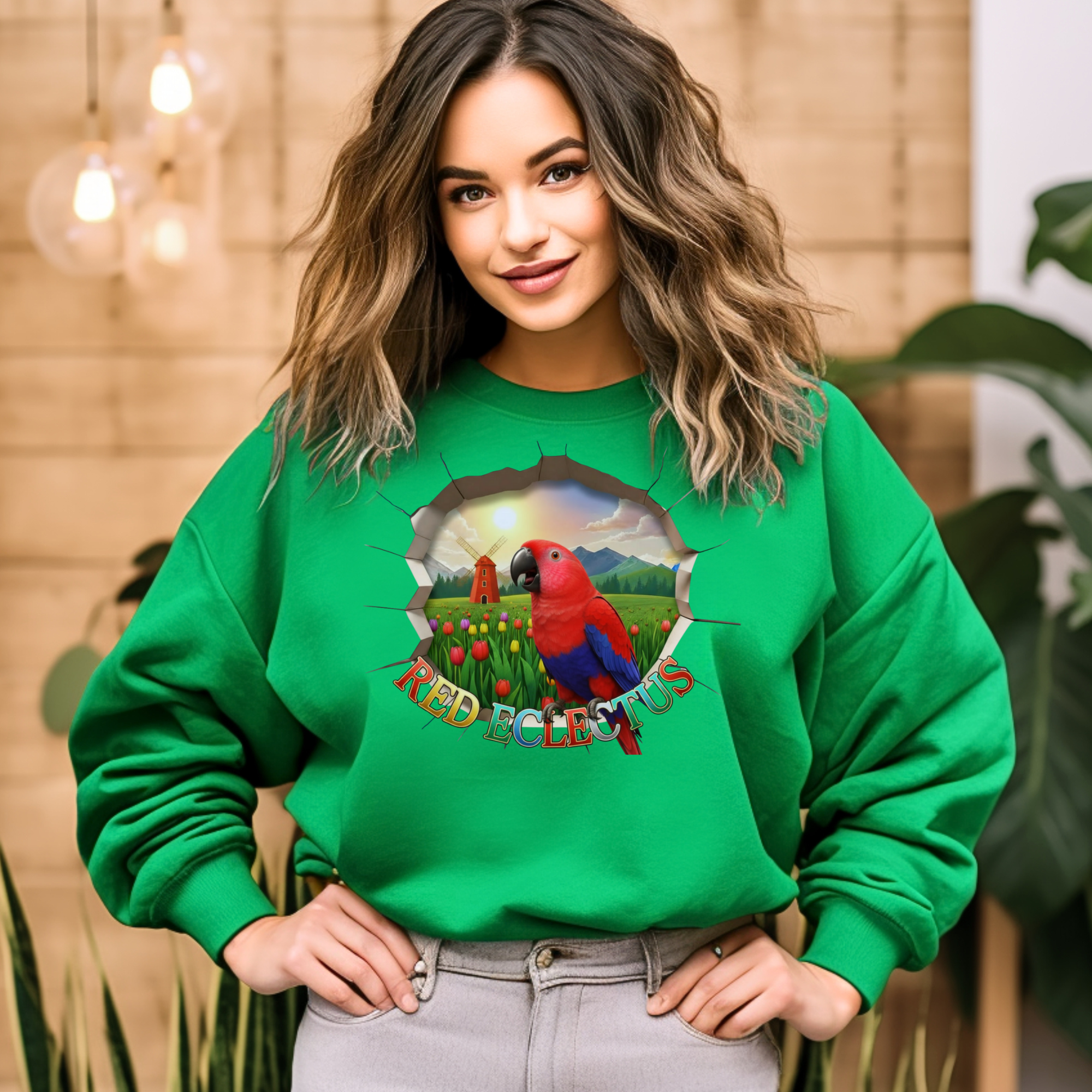 Red Eclectus Breakthrough Sweatshirt