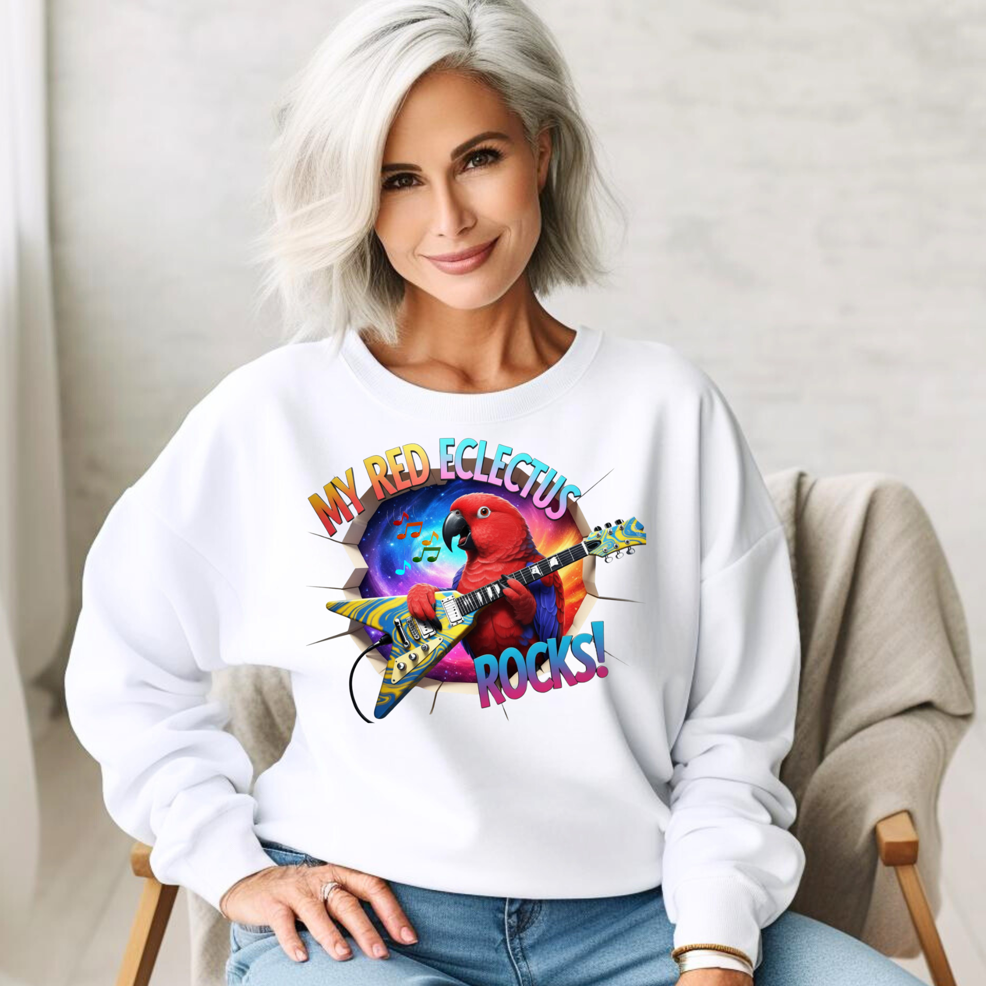 Red Eclectus Breakthrough Sweatshirt