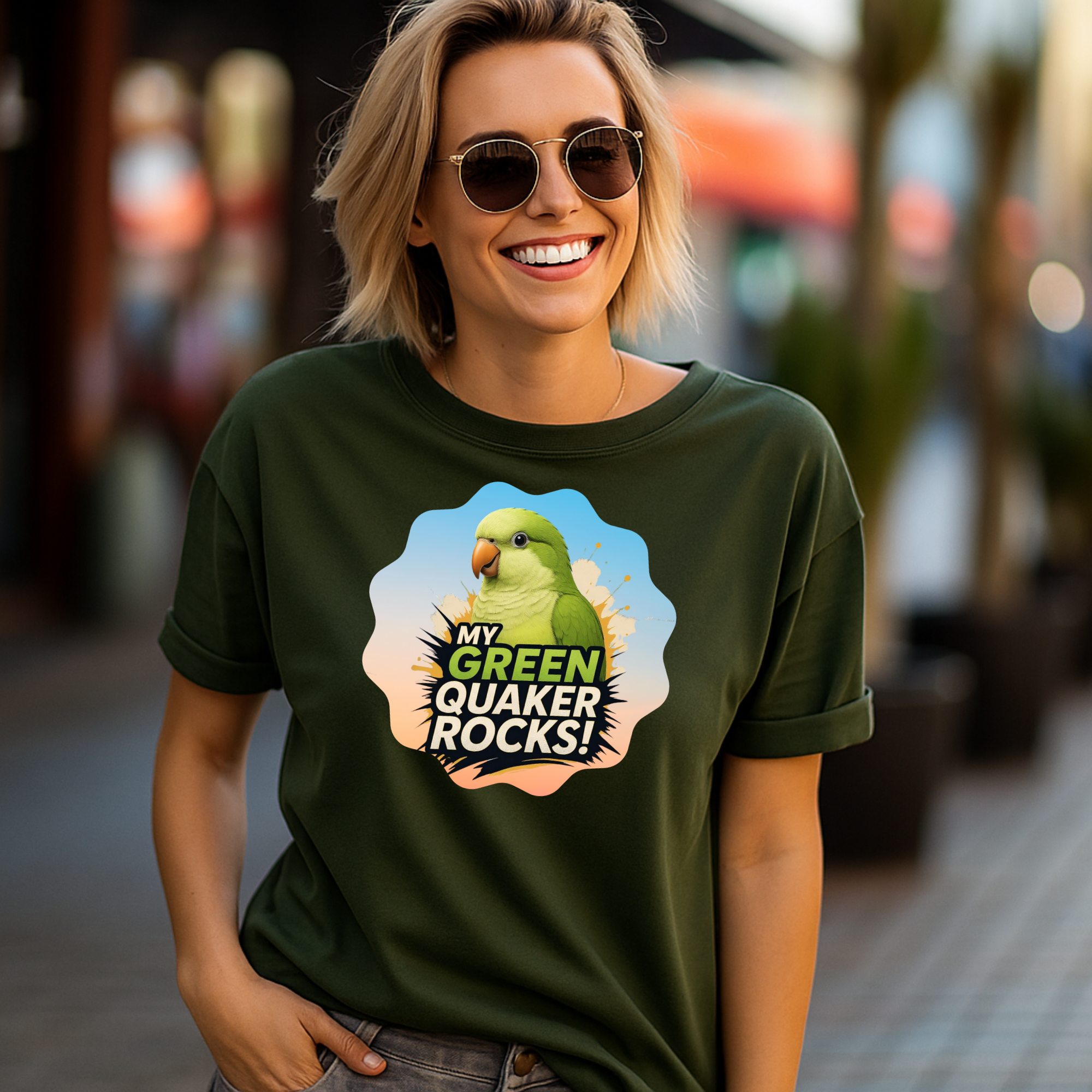 Green Quaker Rocks T-Shirt