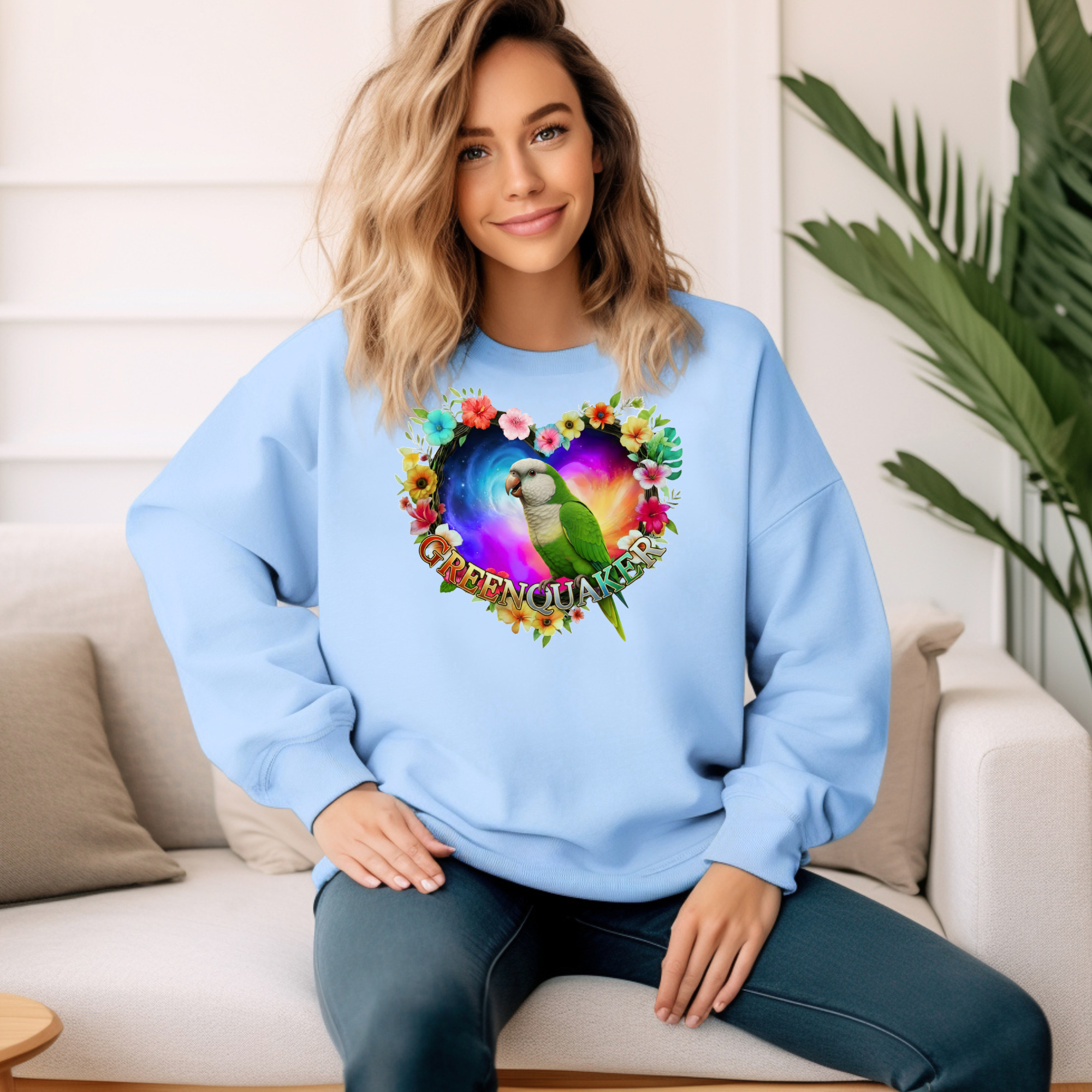 Cute Green Quaker Sweatshirt