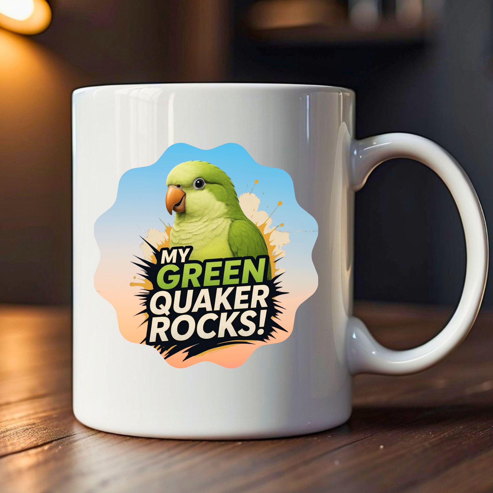 Green Quaker Rocks Mug