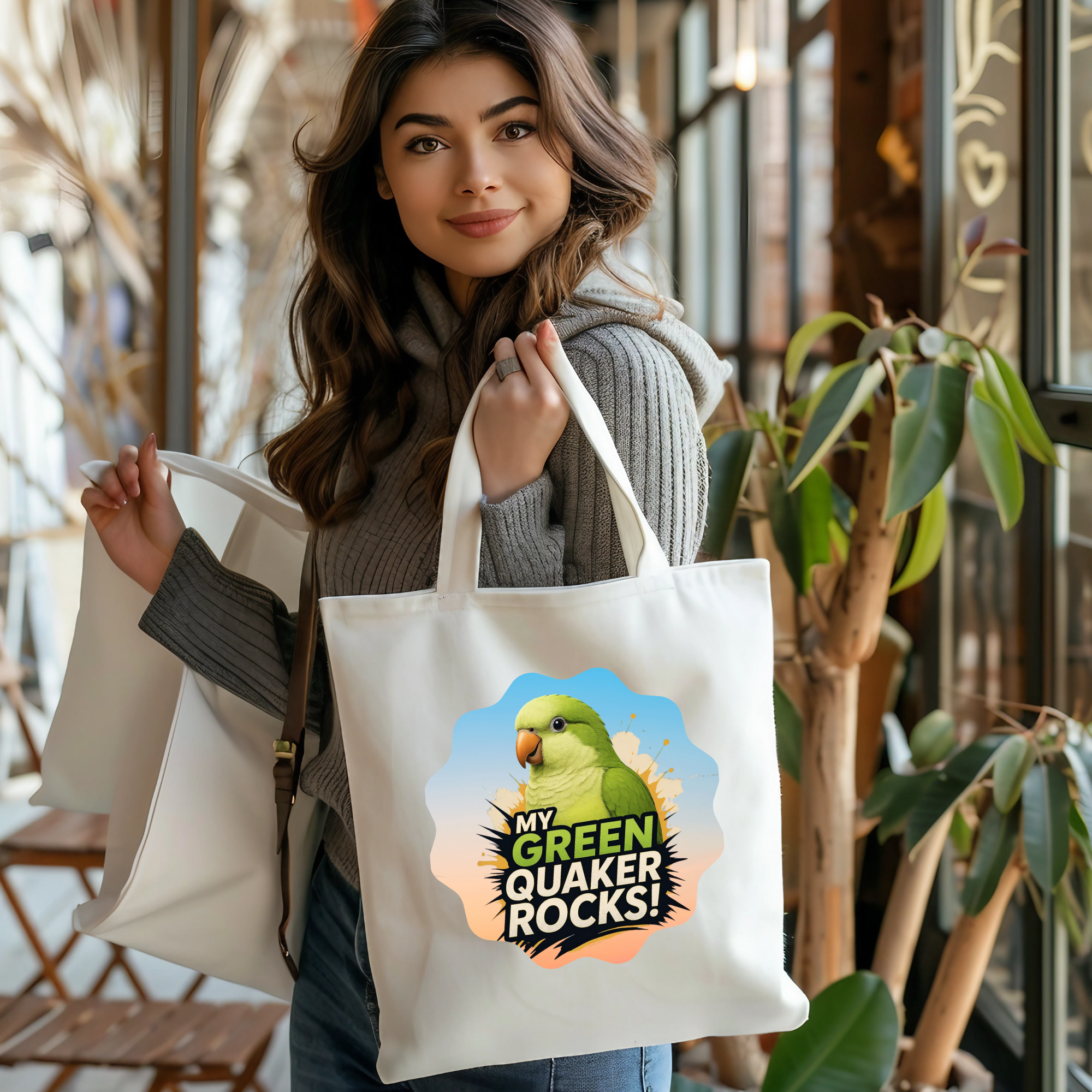 Green Quaker Rocks Tote Bag