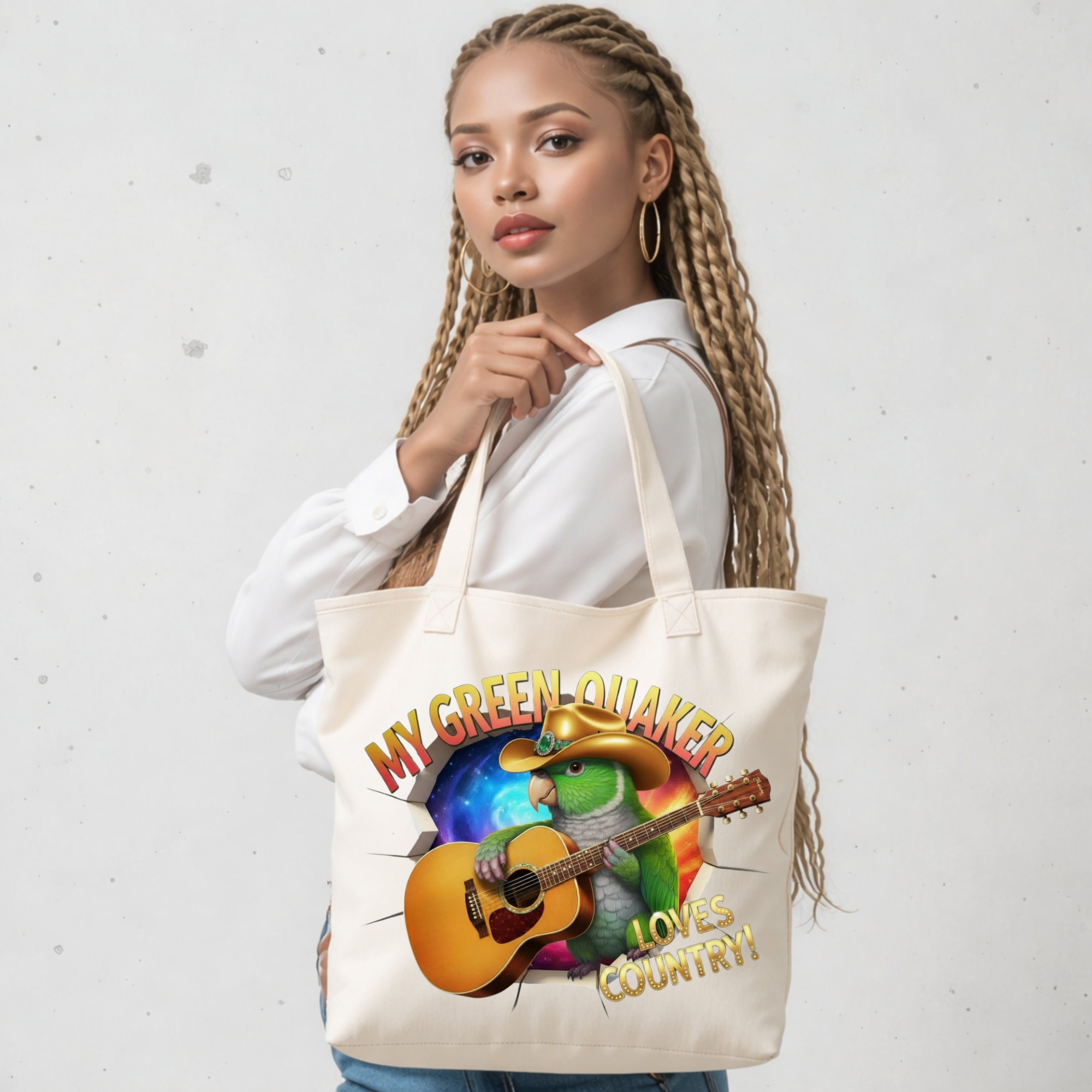 Green Quaker Loves Country Tote Bag