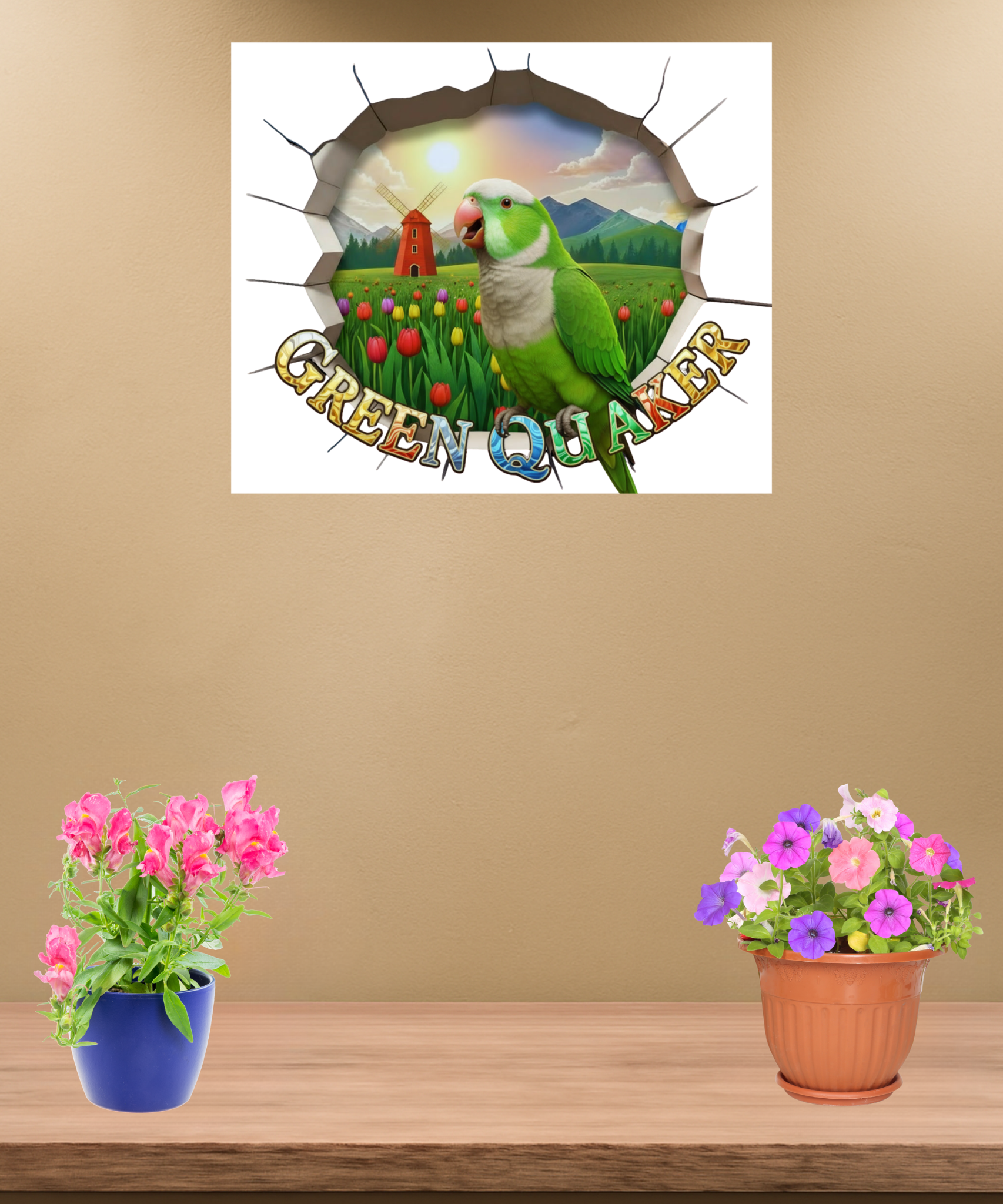 Green Quaker Wall-Hanging