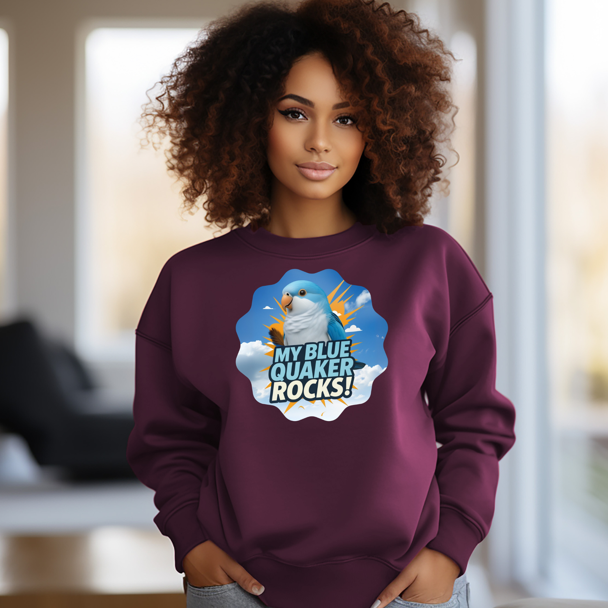 Blue Quaker Rocks Sweatshirt