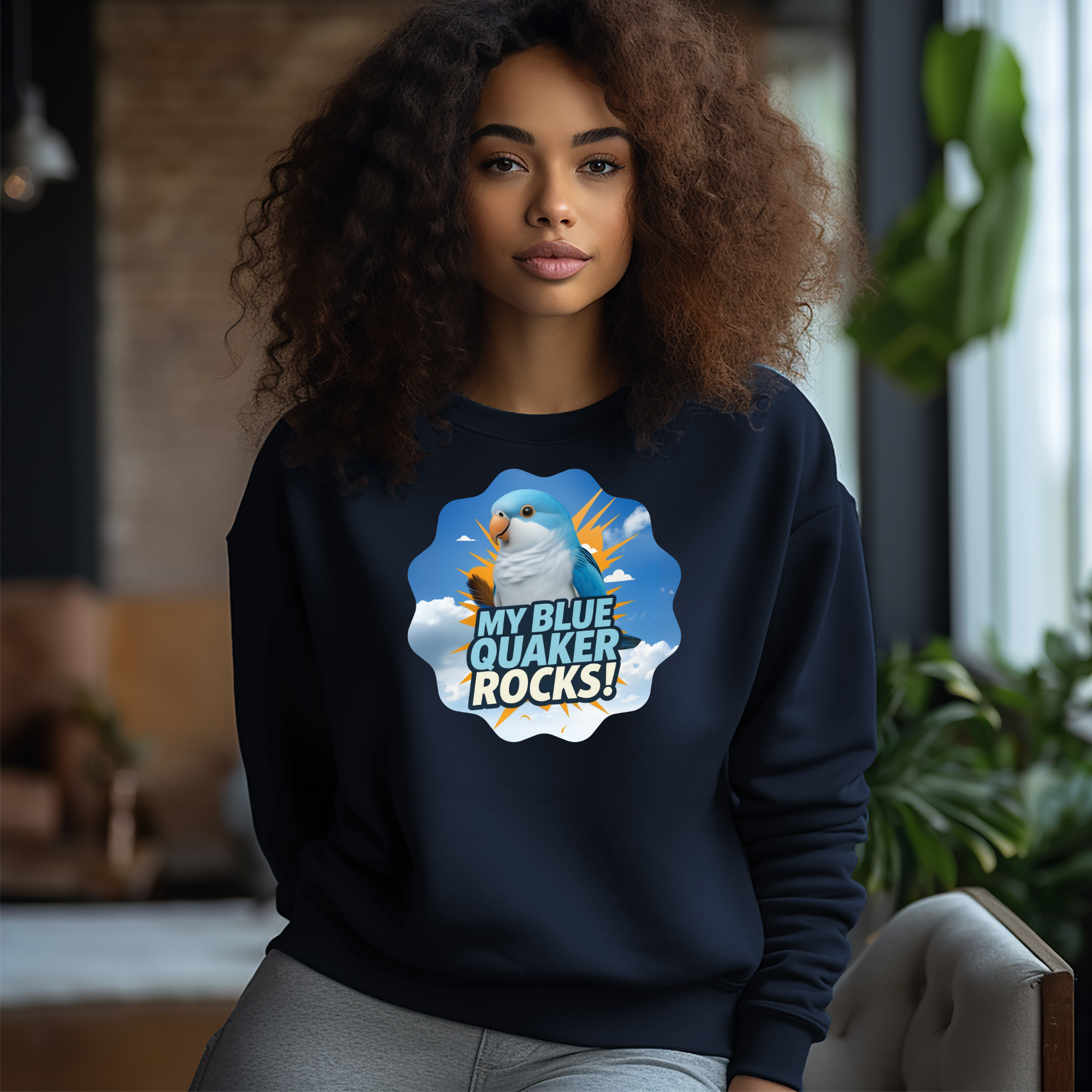 Blue Quaker Rocks Sweatshirt