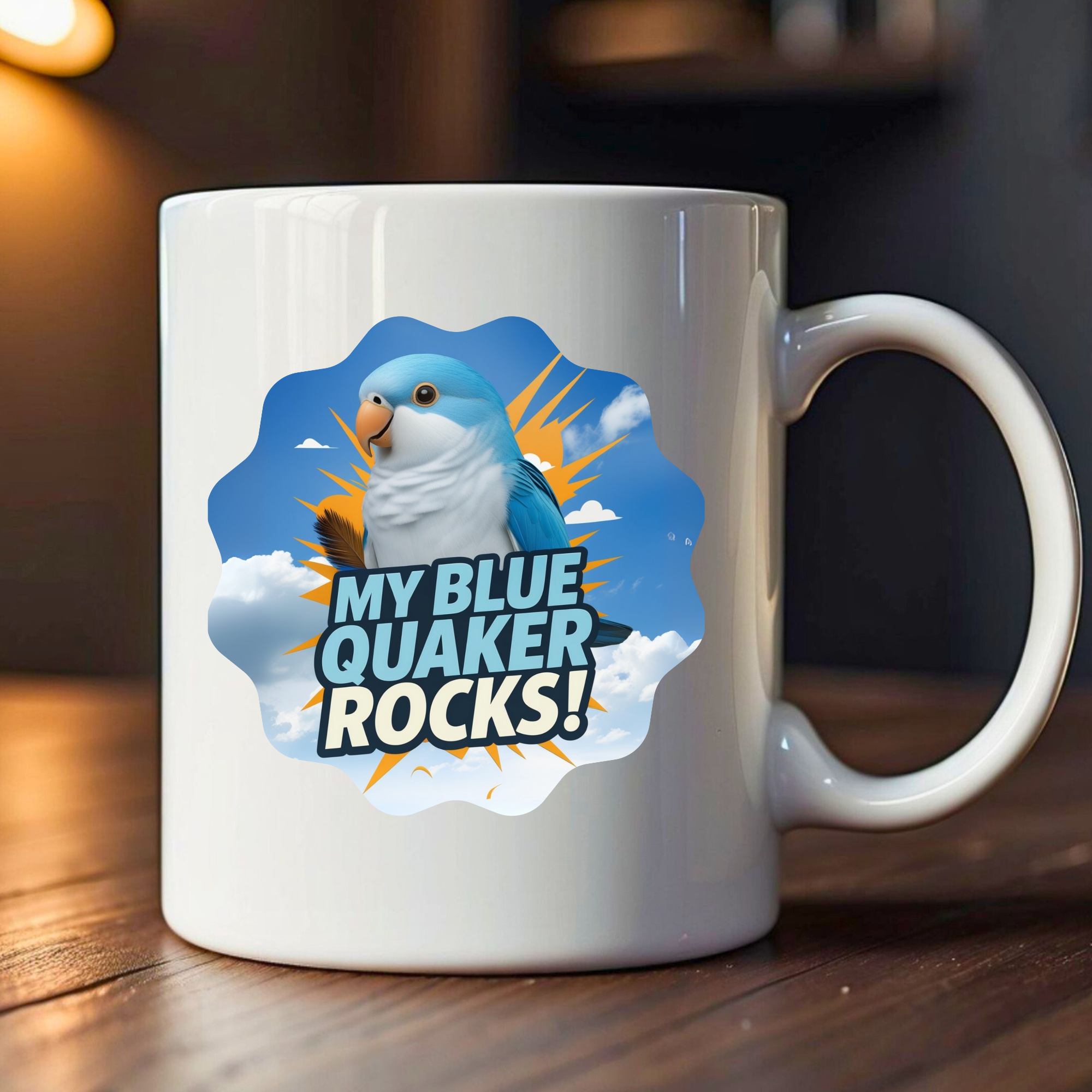 My Blue Quaker Rocks Mug