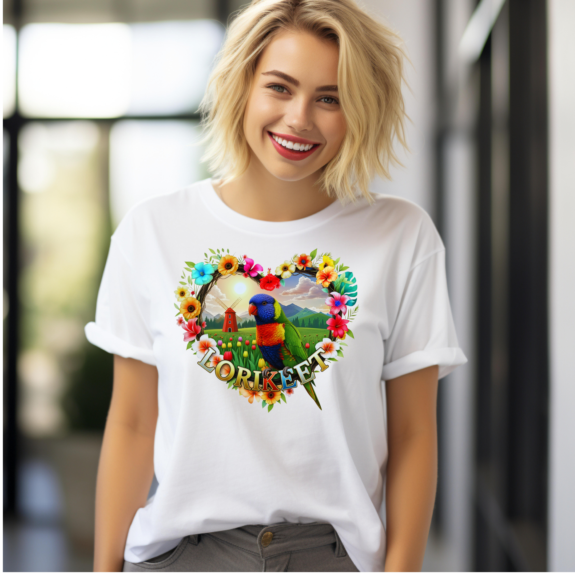 Colorful Lorikeet Nature T-Shirt