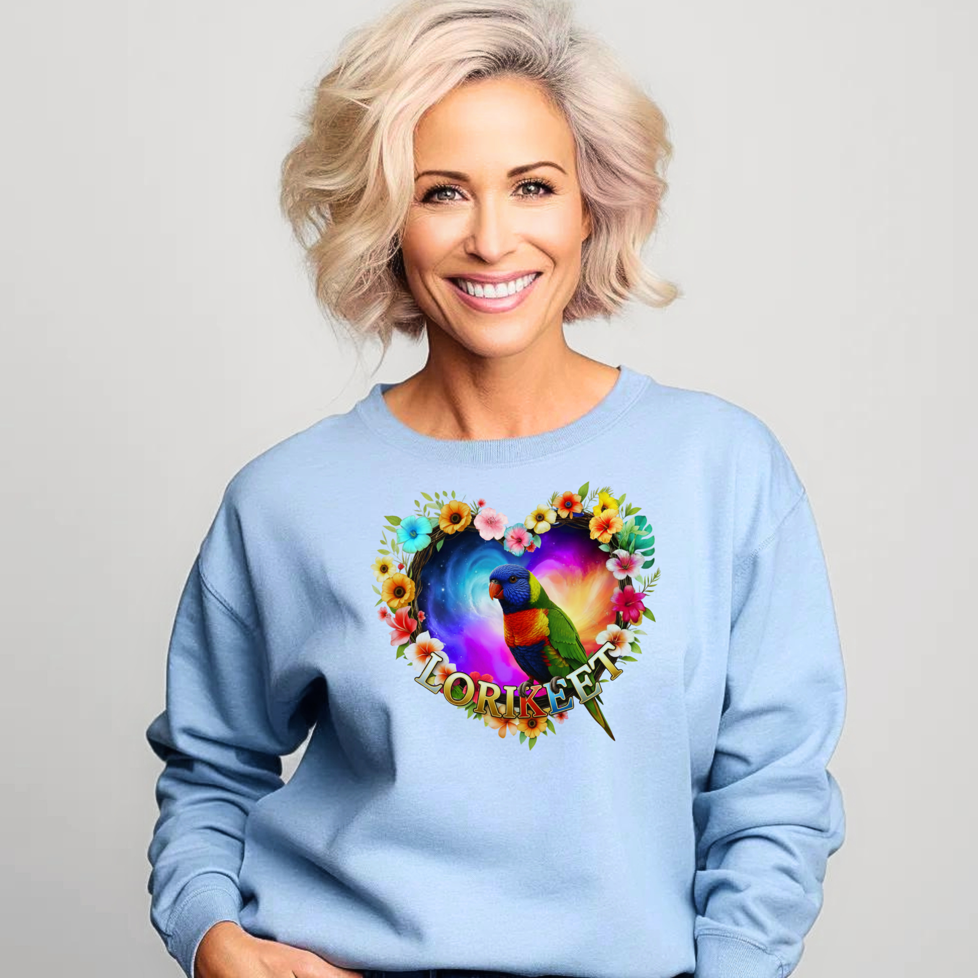 Rainbow Lorikeet Art Sweatshirt