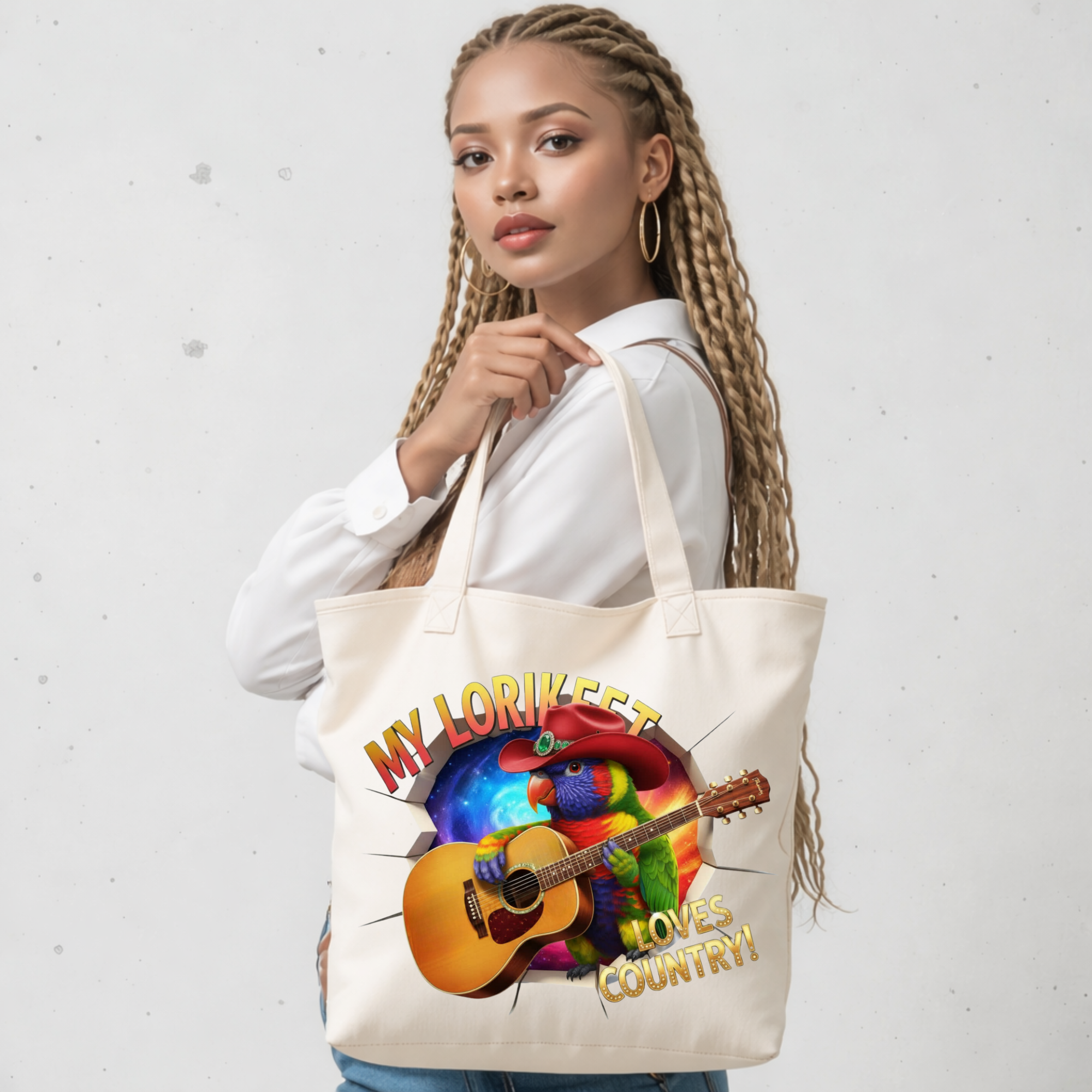 My Lorikeet Loves Country Tote Bag