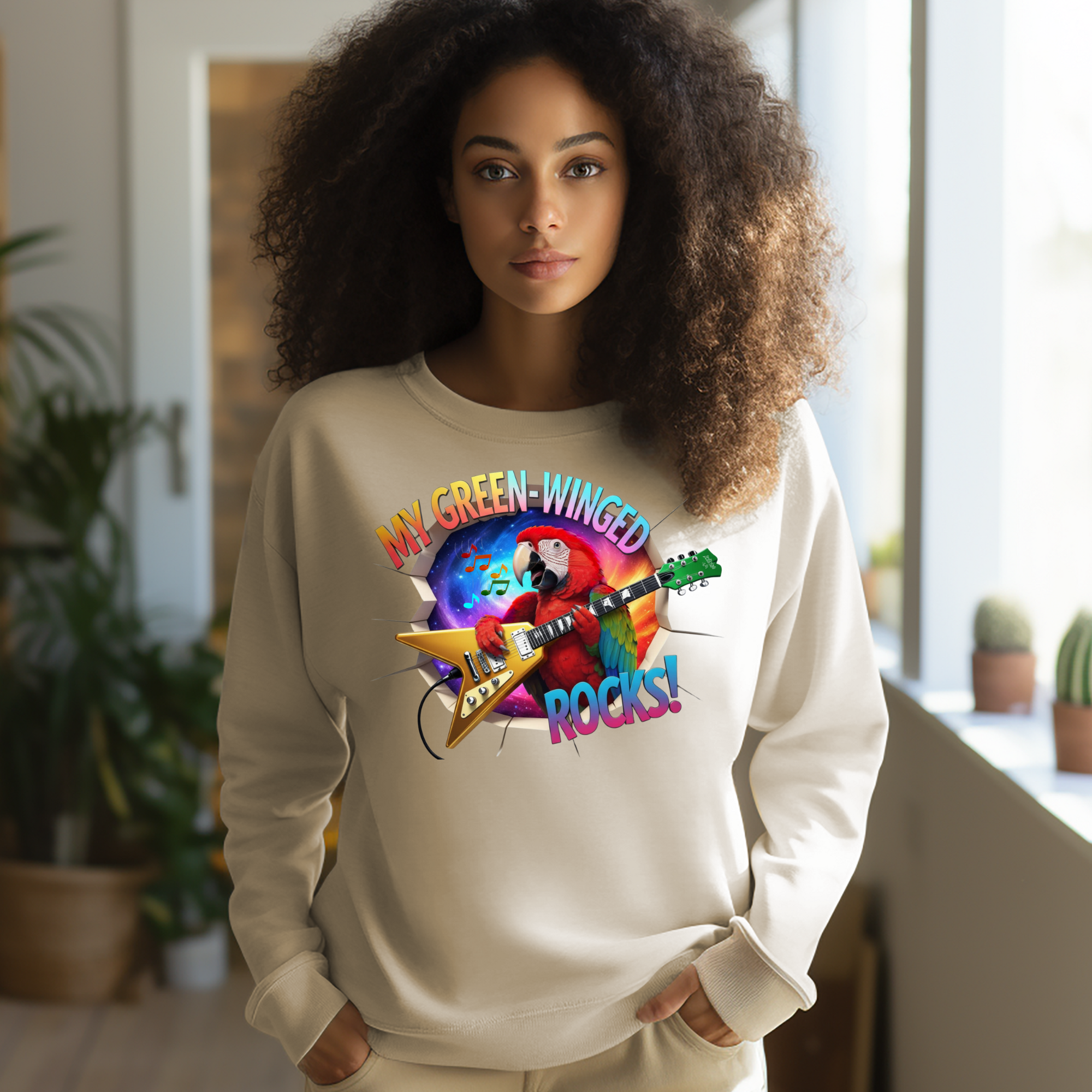 My Green Winged Rocks Sweatshirt
