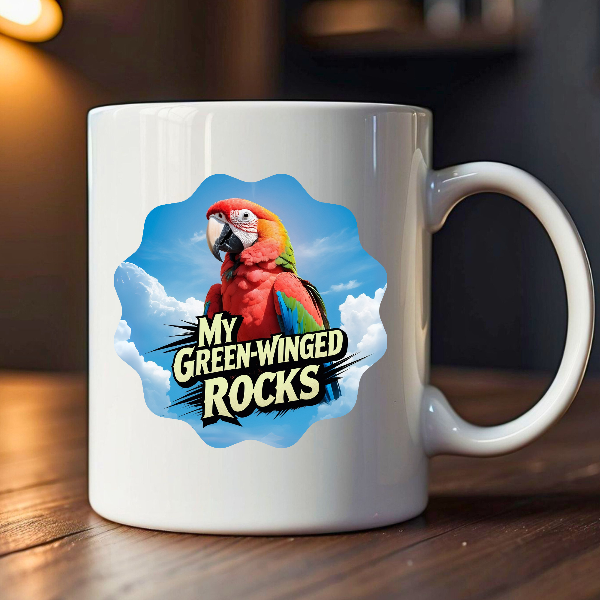 My Green Winged Rocks Mug