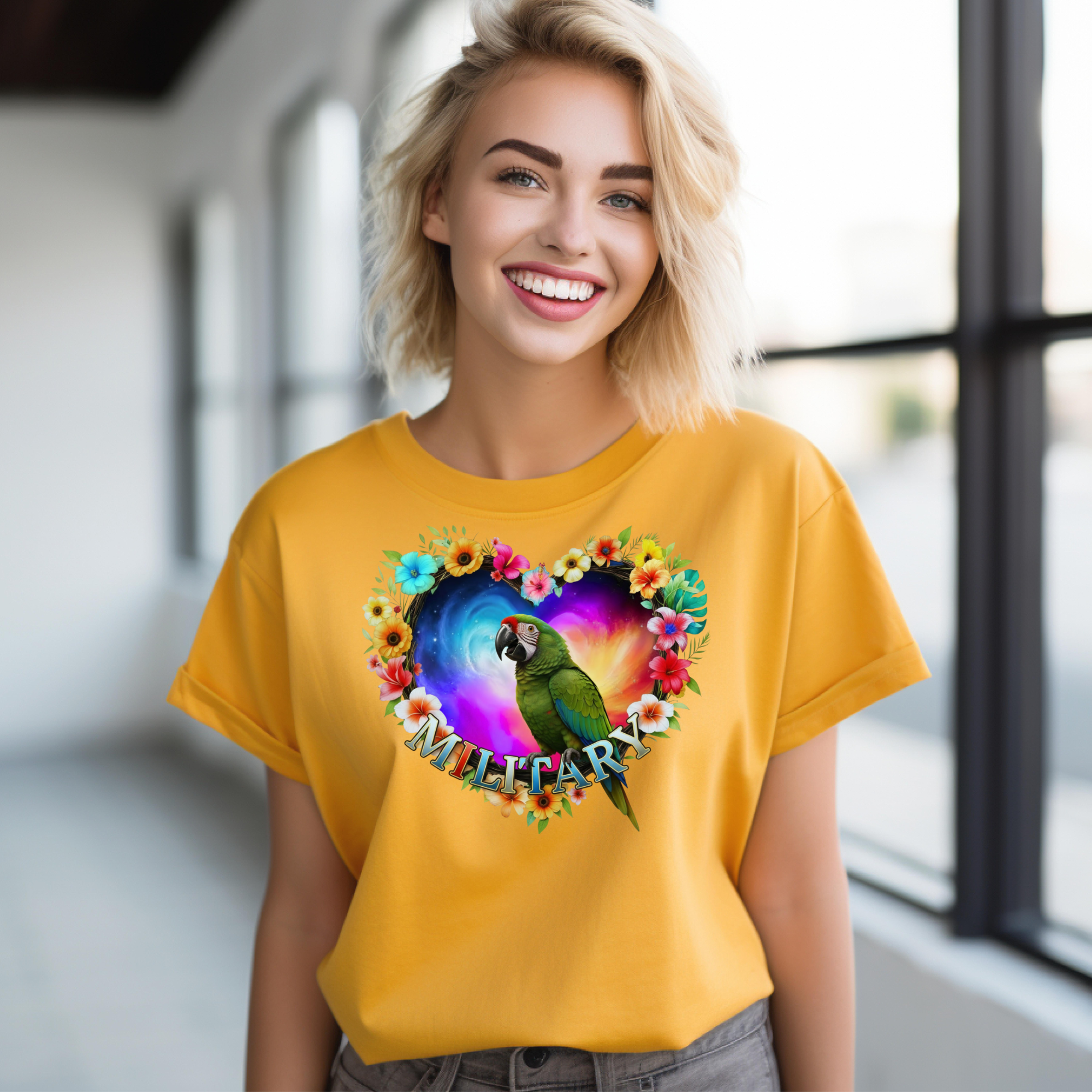 Green Military Bird T-Shirt