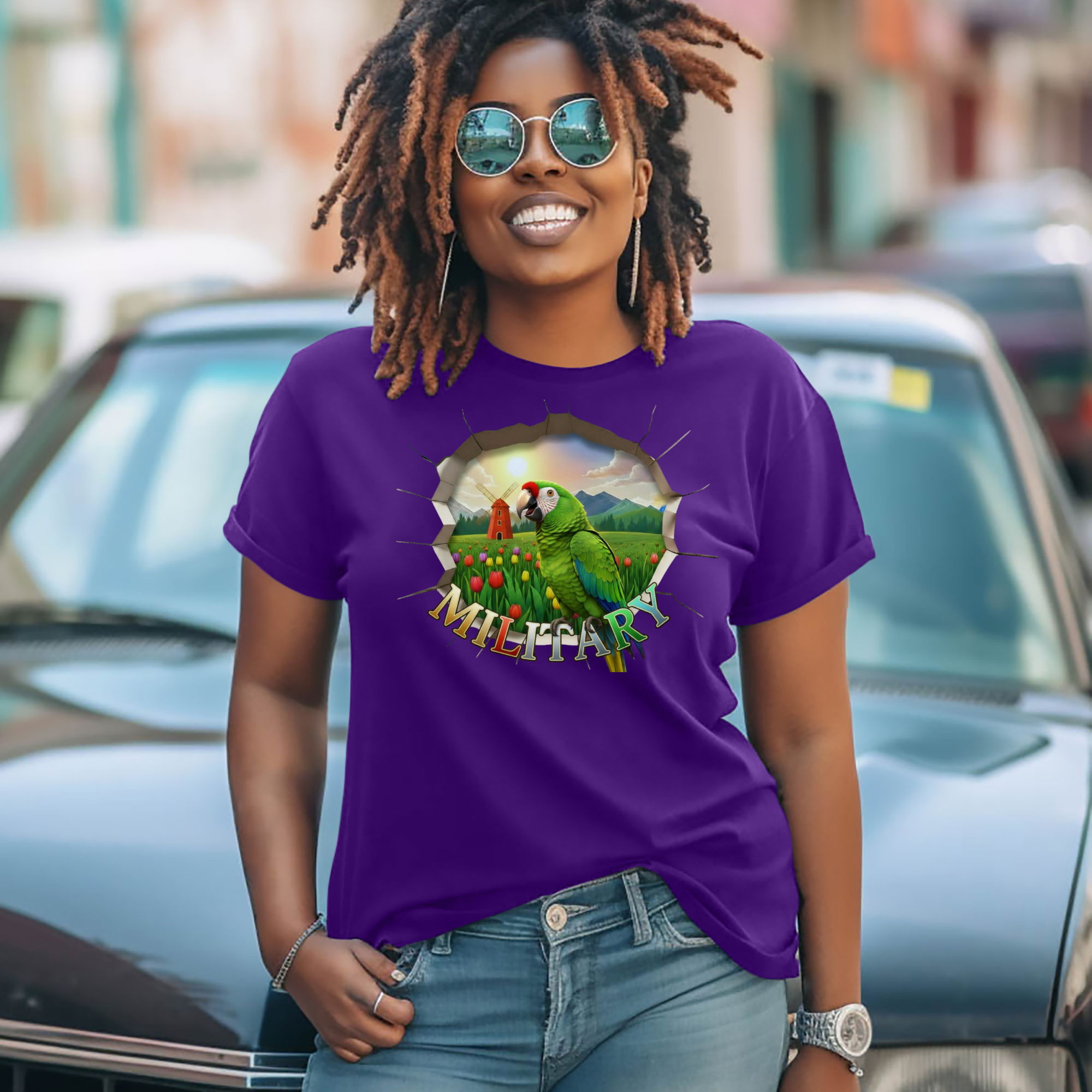 Military Bird Art T-Shirt