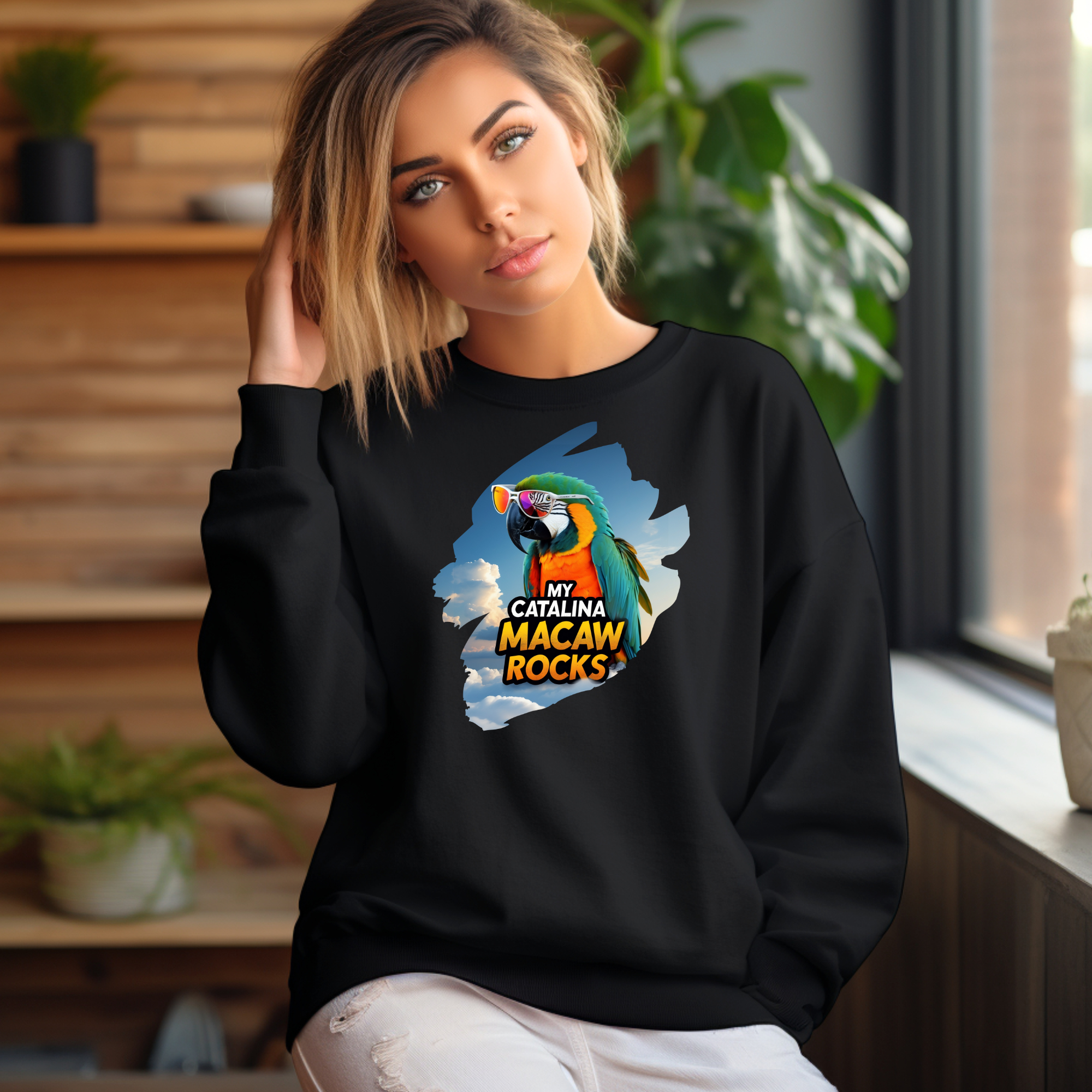 My Catalina Macaw Rocks Sweatshirt