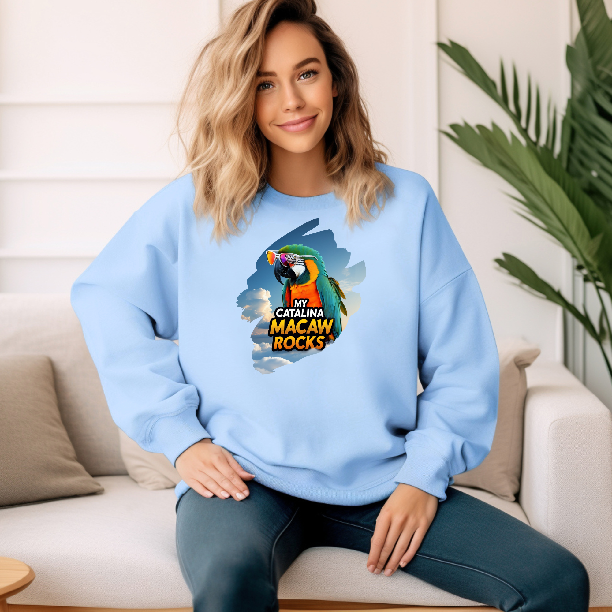 My Catalina Macaw Rocks Sweatshirt