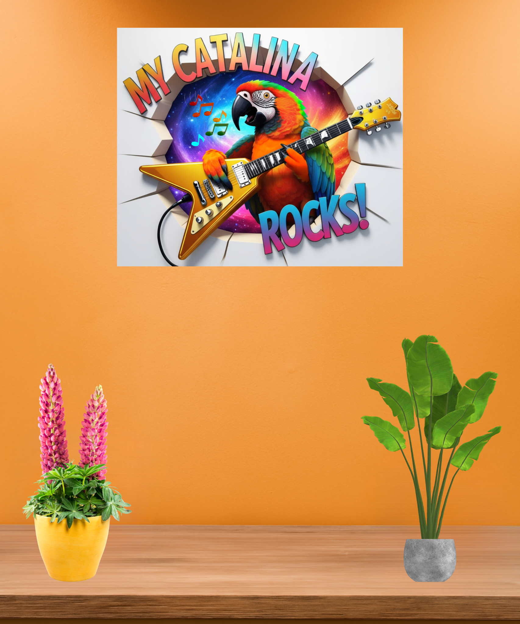 Catalina Macaw Breakthrough Wall-Hanging