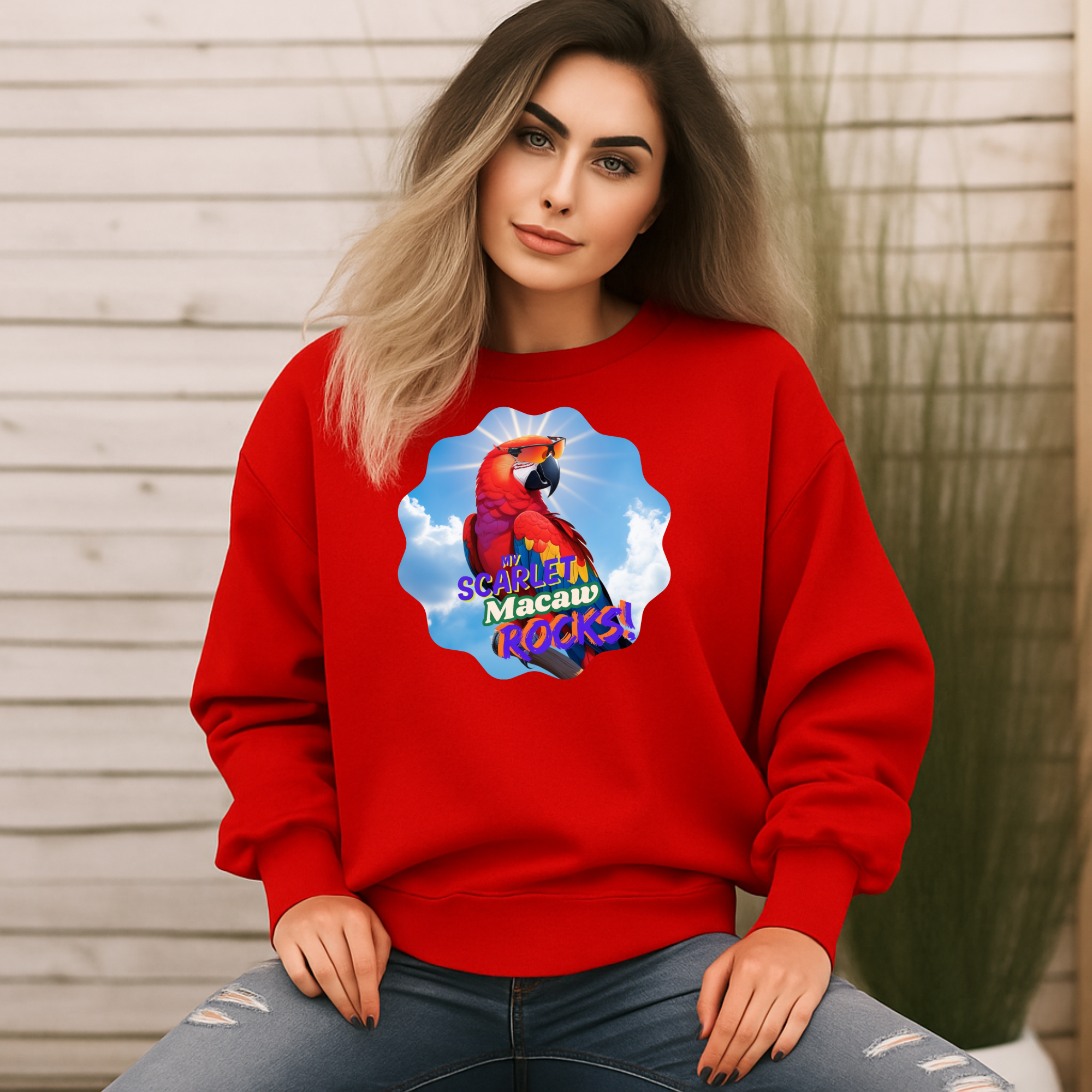 Scarlet Macaw Sweatshirt