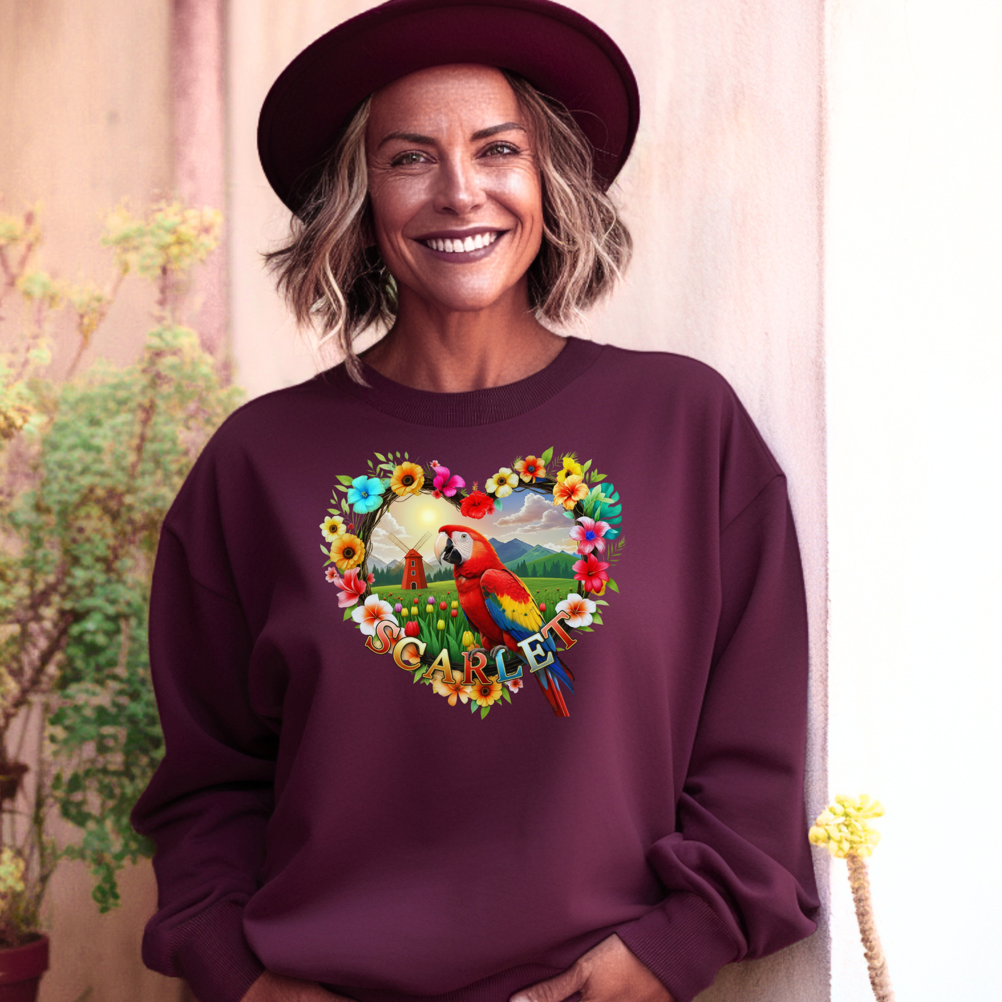Scarlet Nature Sweatshirt