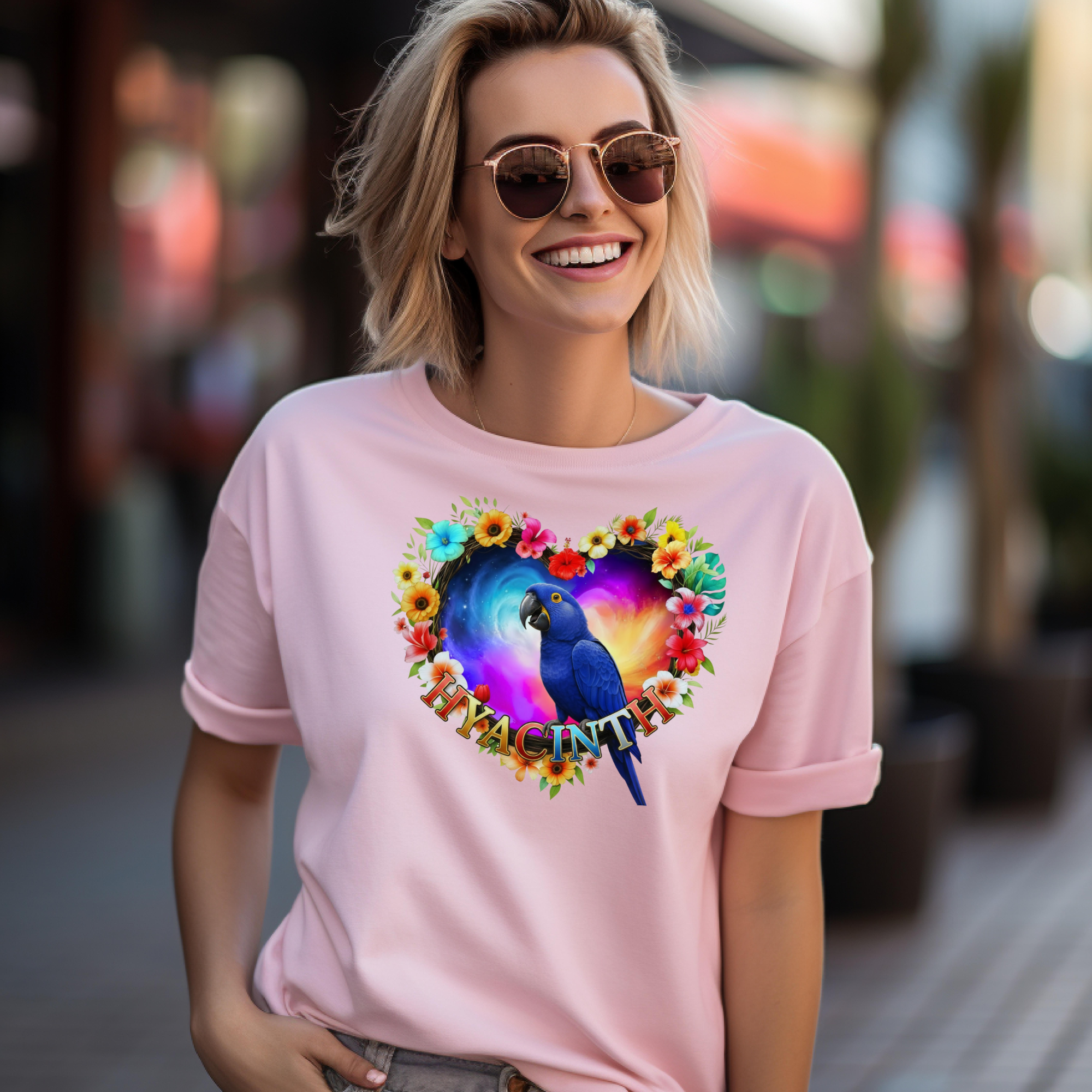Blue Hyacinth Bird T-Shirt
