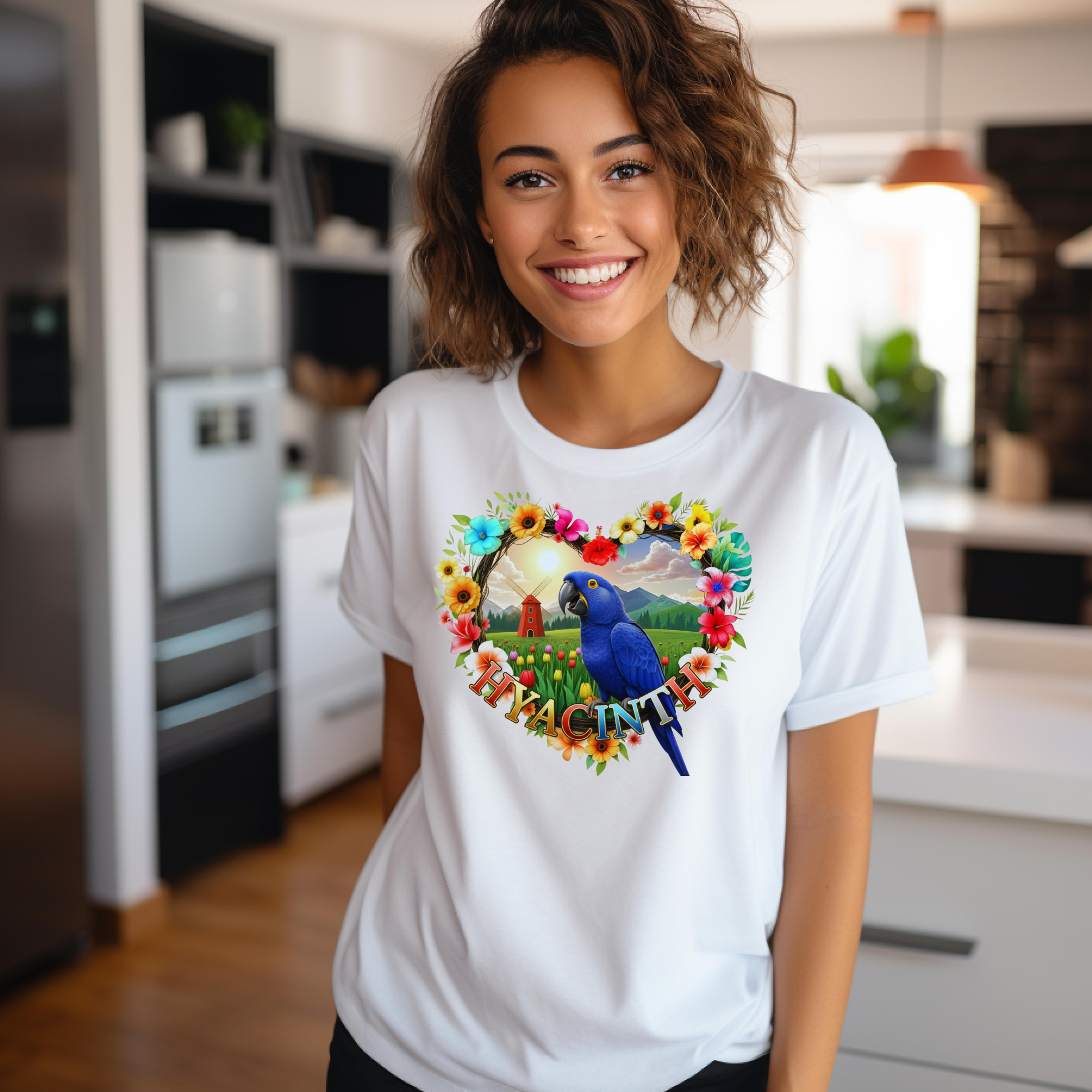 Hyacinth Heart Design T-Shirt