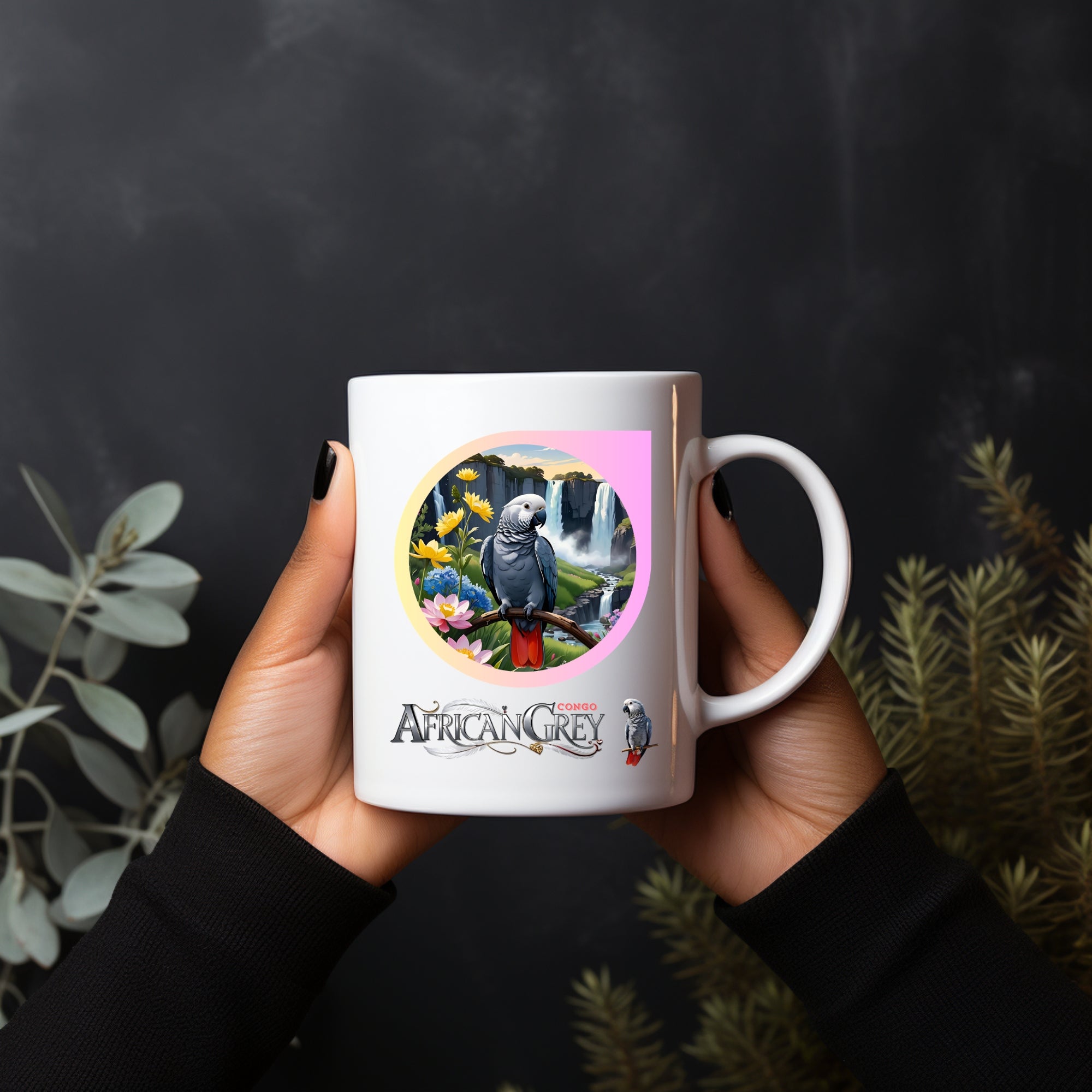 African Grey Congo Mug